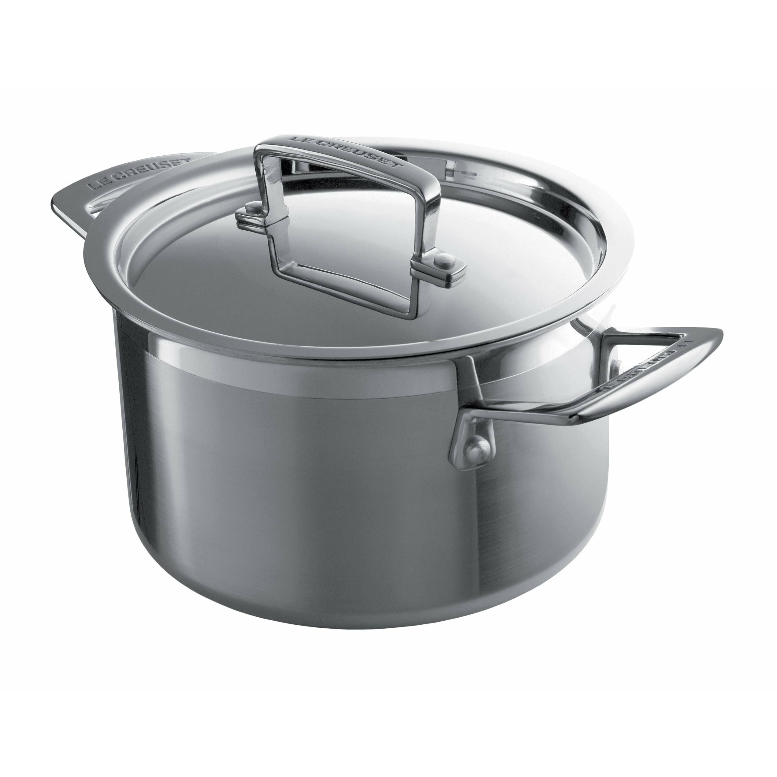 Le Creuset 3 lag rustfrit stål dyb gryderet 2,3 l, 18 cm