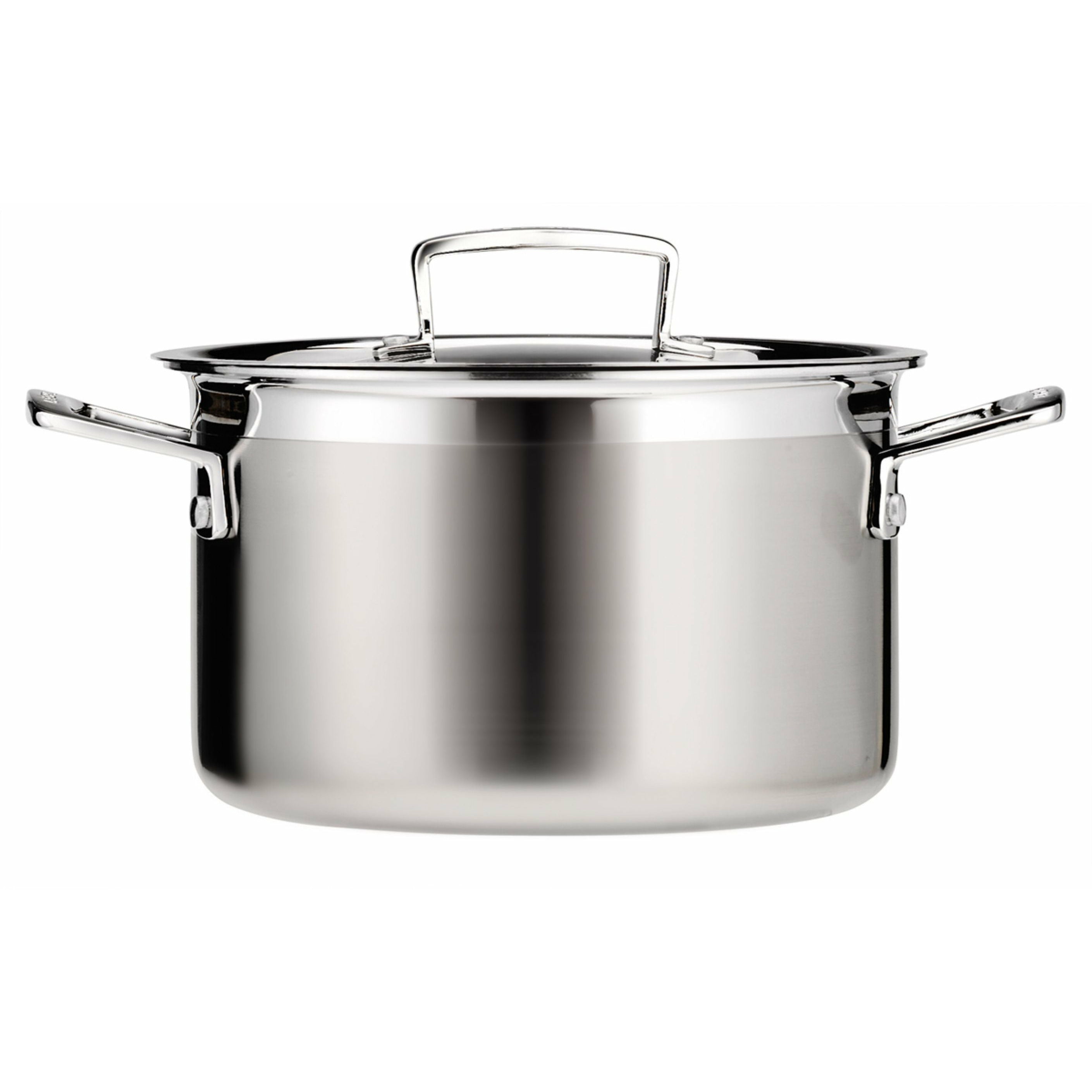 Le Creuset 3 Casseruole profonda in acciaio inossidabile a 3 ply 4 L, 20 cm