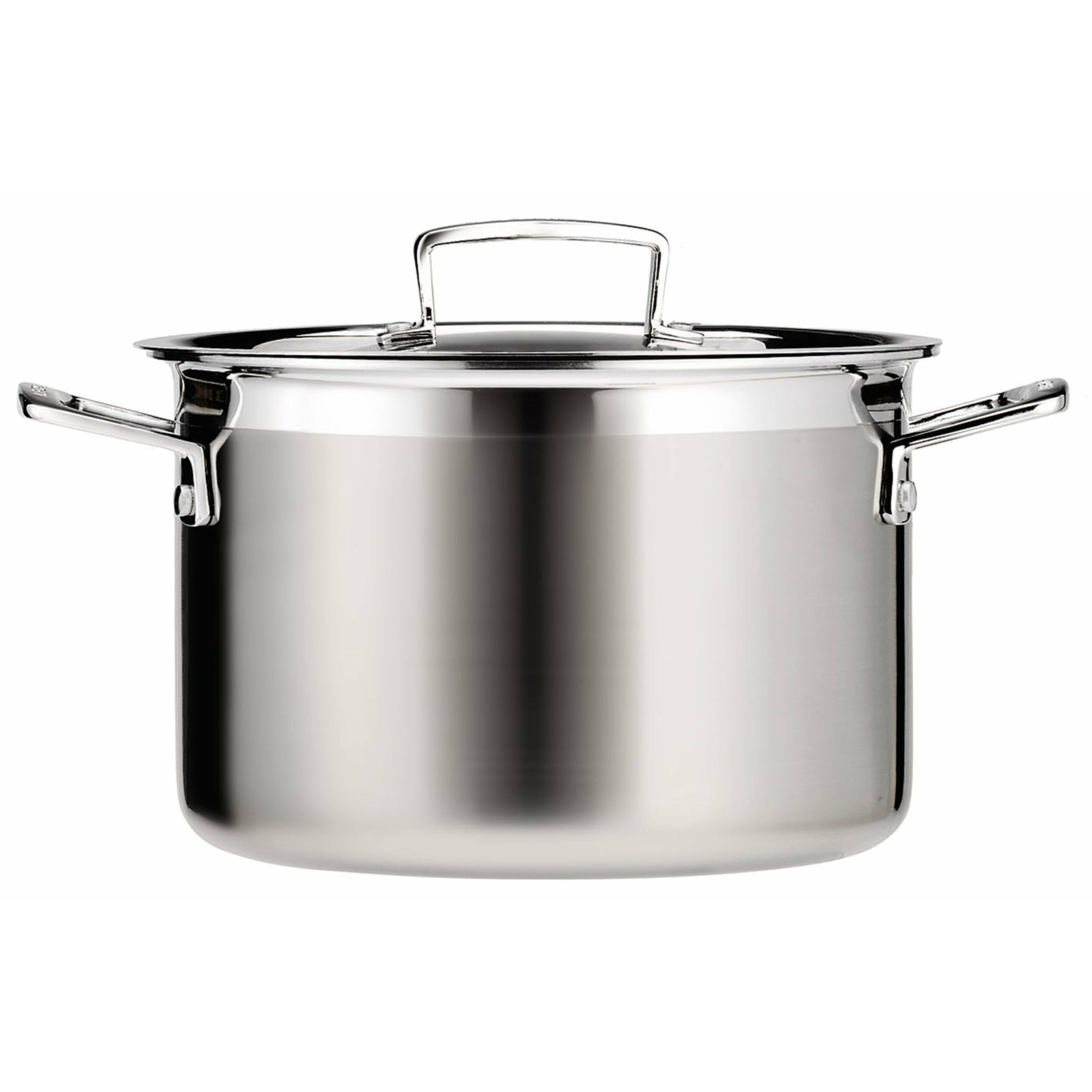 Le Creuset 3 Ply Edelstahl Deep Casserole 6 l, 24 cm