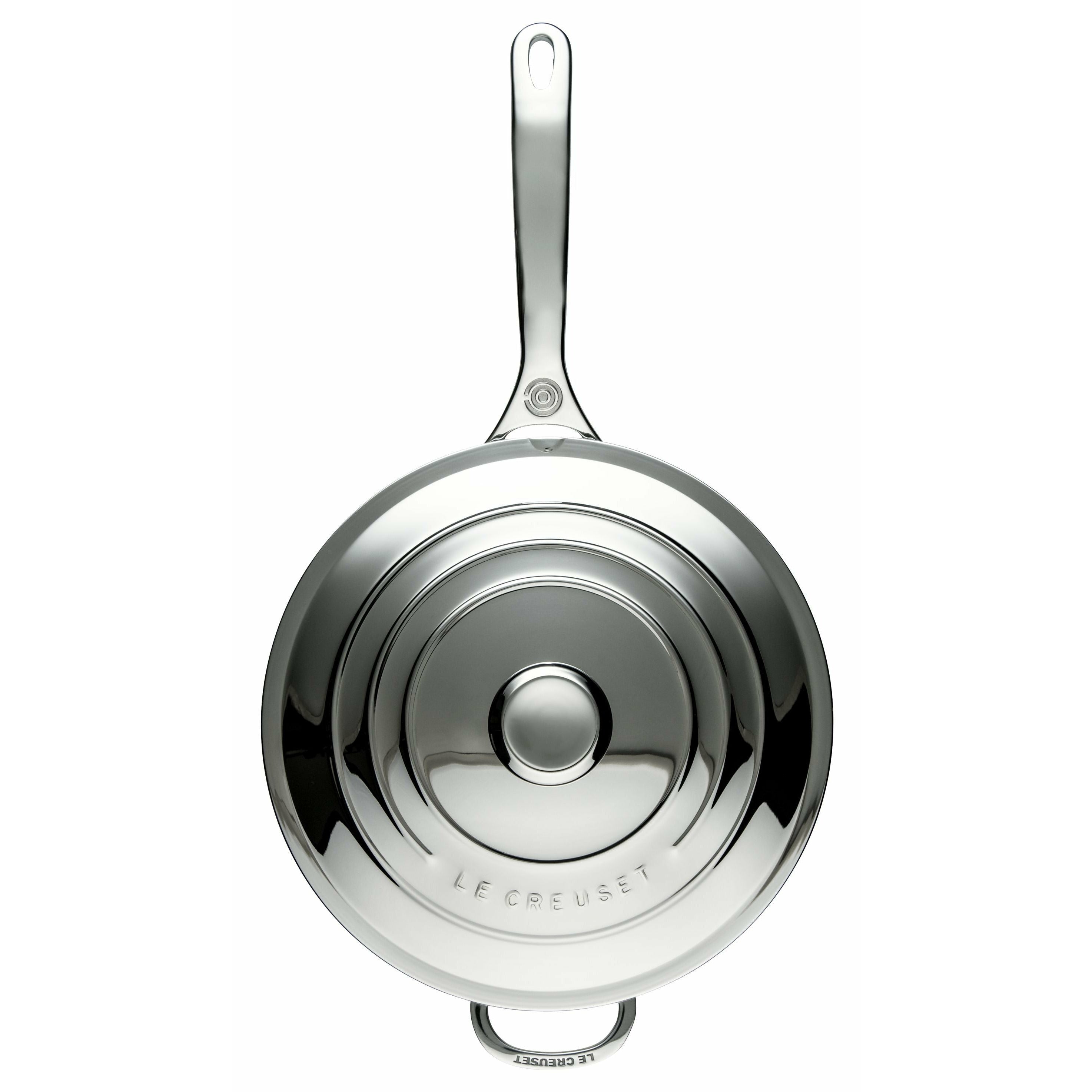 Le Creuset Signature Edelstahl -Topf 3,8 l mit Deckel und Helfergriff