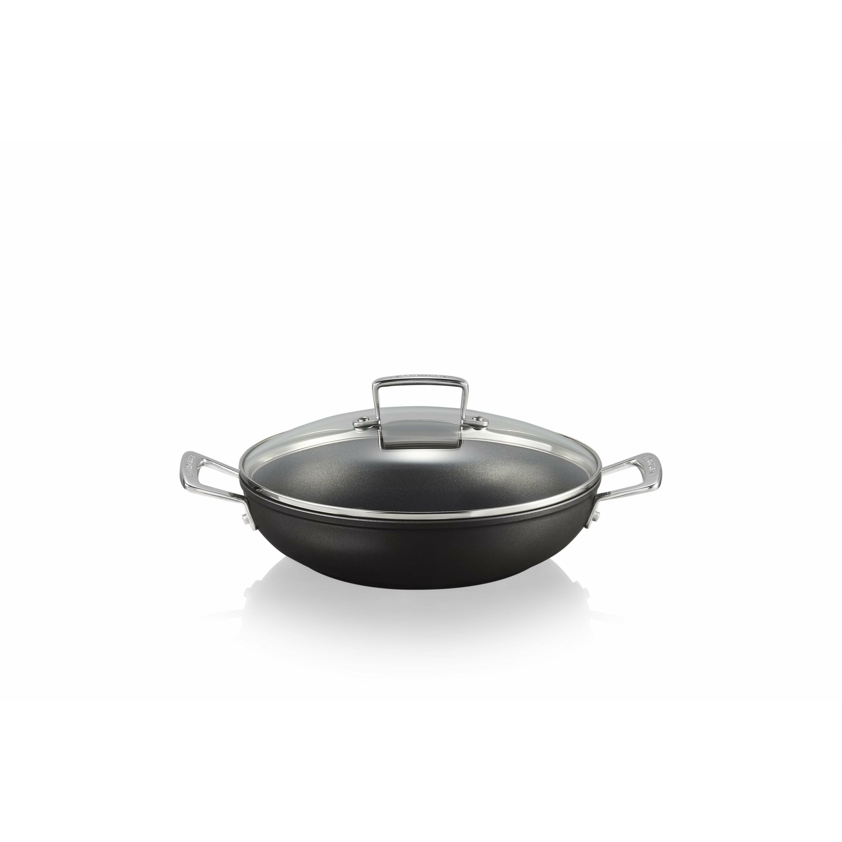 Le creuset alu profesjonell panne med glass lokk, 26 cm