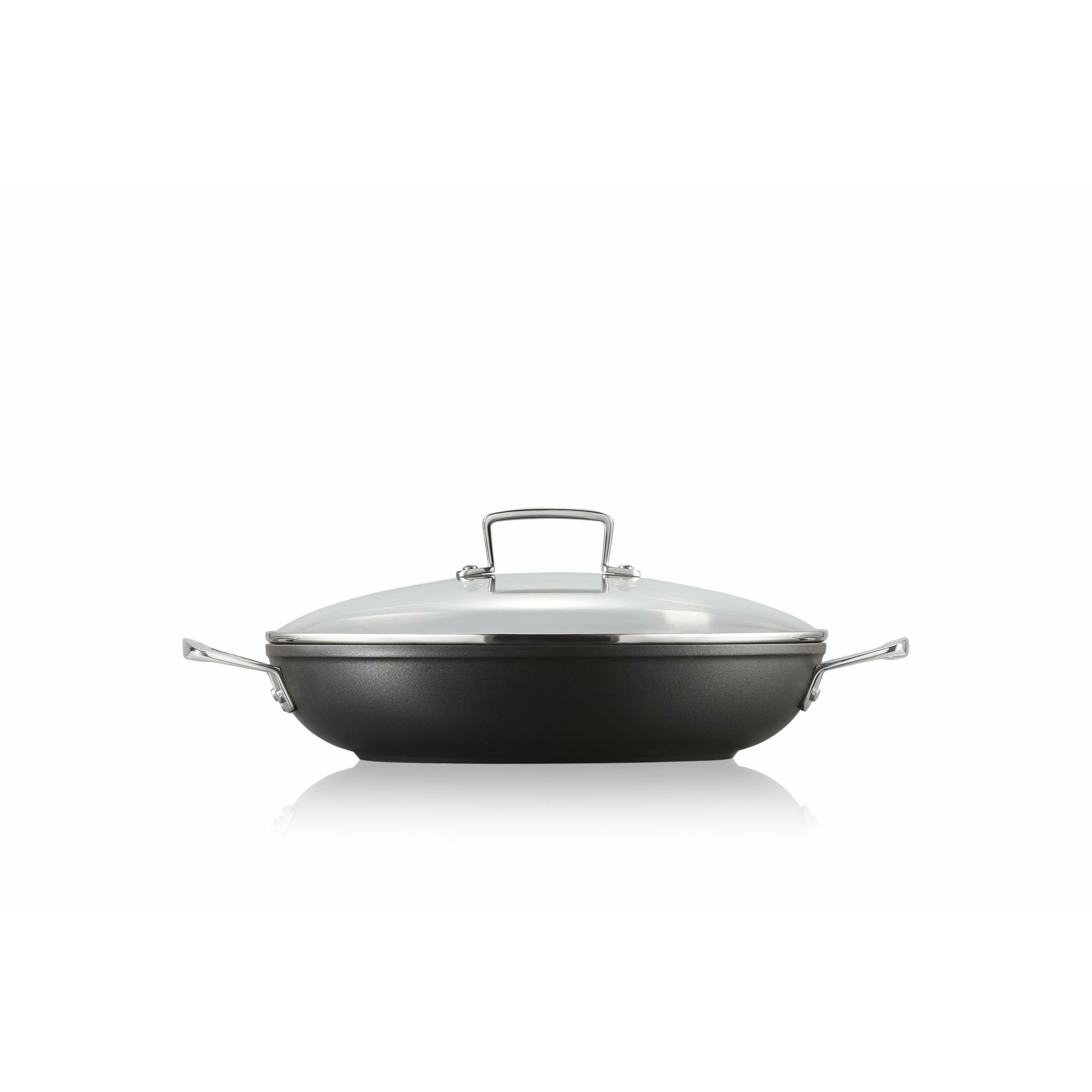 Le creuset alu profesjonell panne med glass lokk, 30 cm