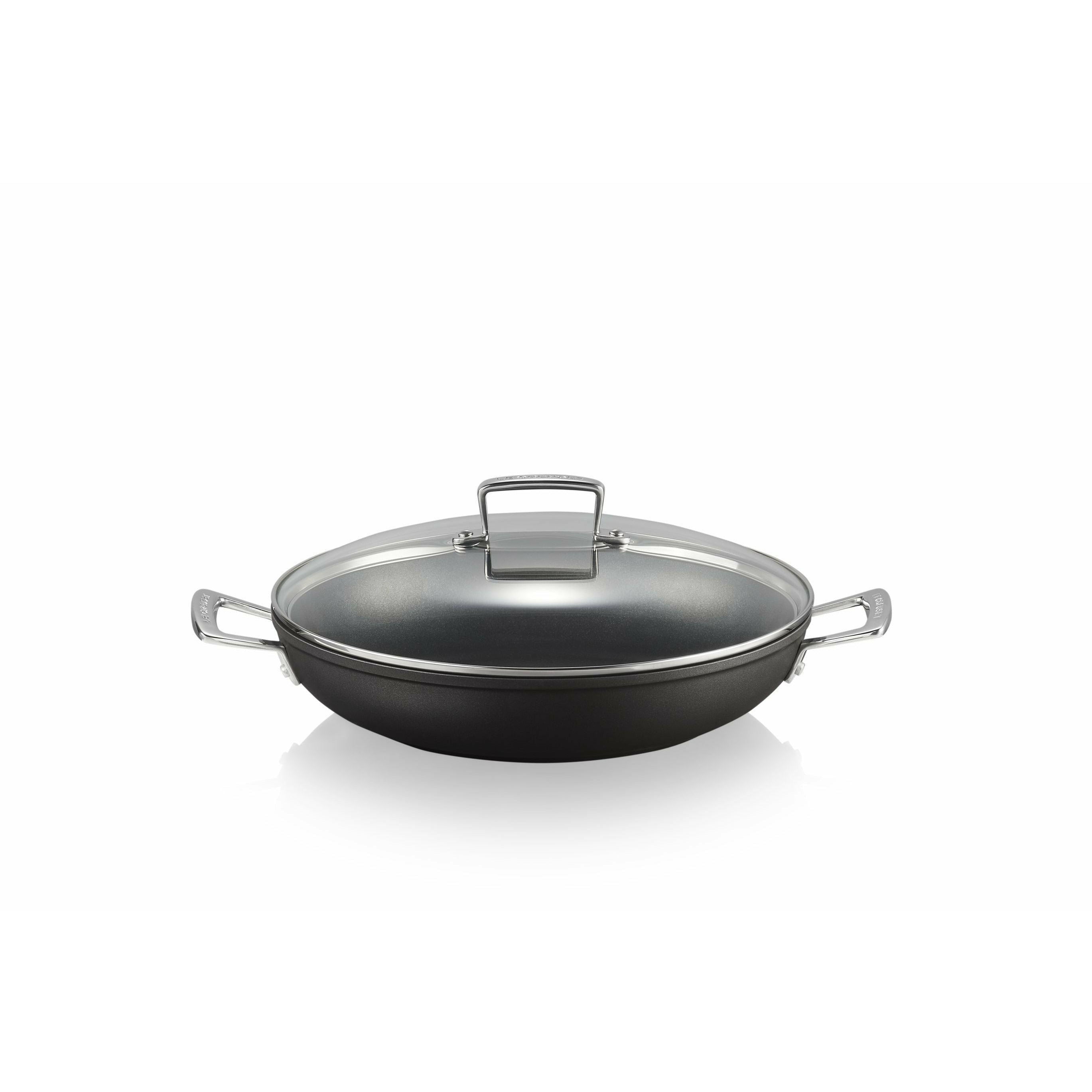 Le creuset alu profesjonell panne med glass lokk, 30 cm