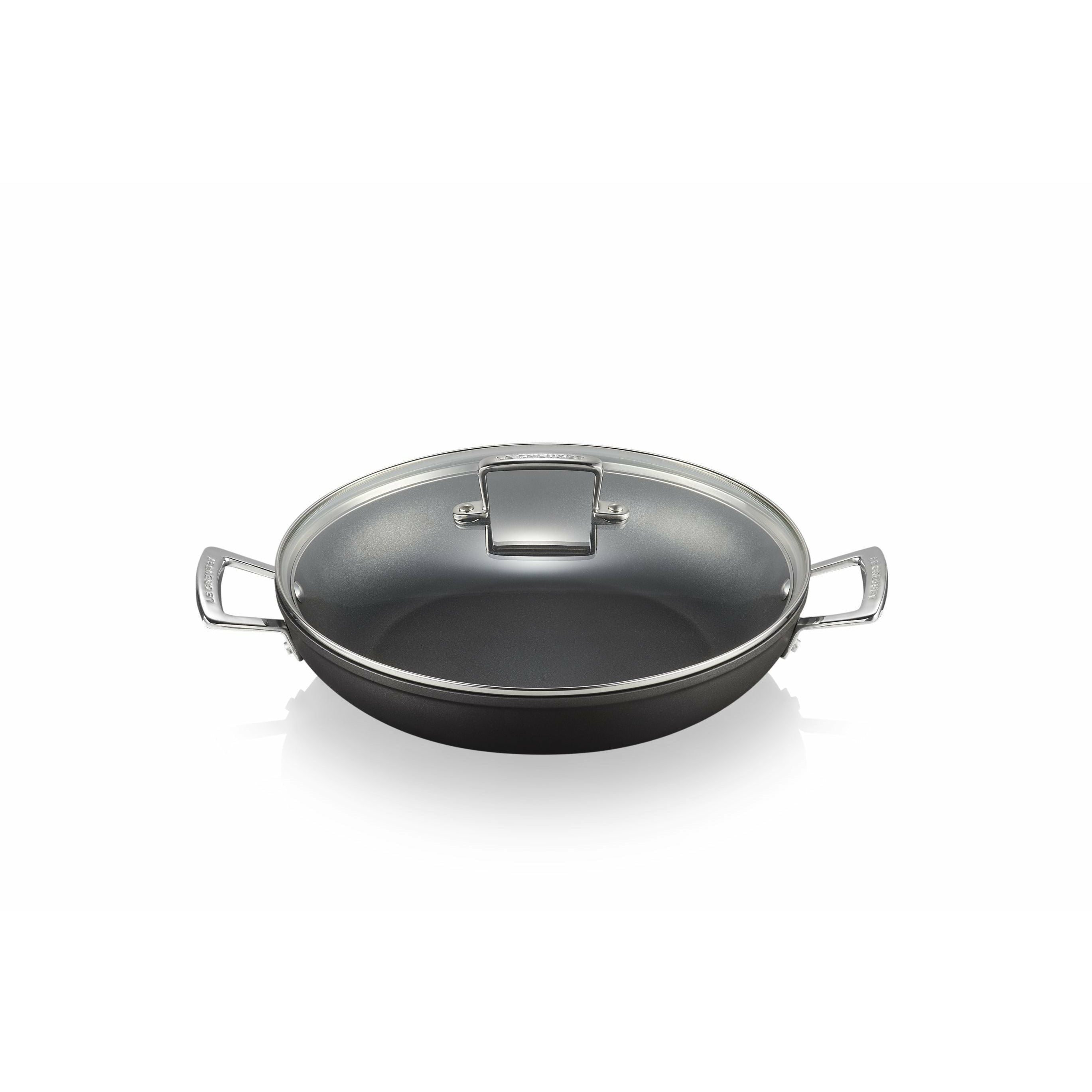 Le Creuset Alu professionele pan met glazen deksel, 30 cm