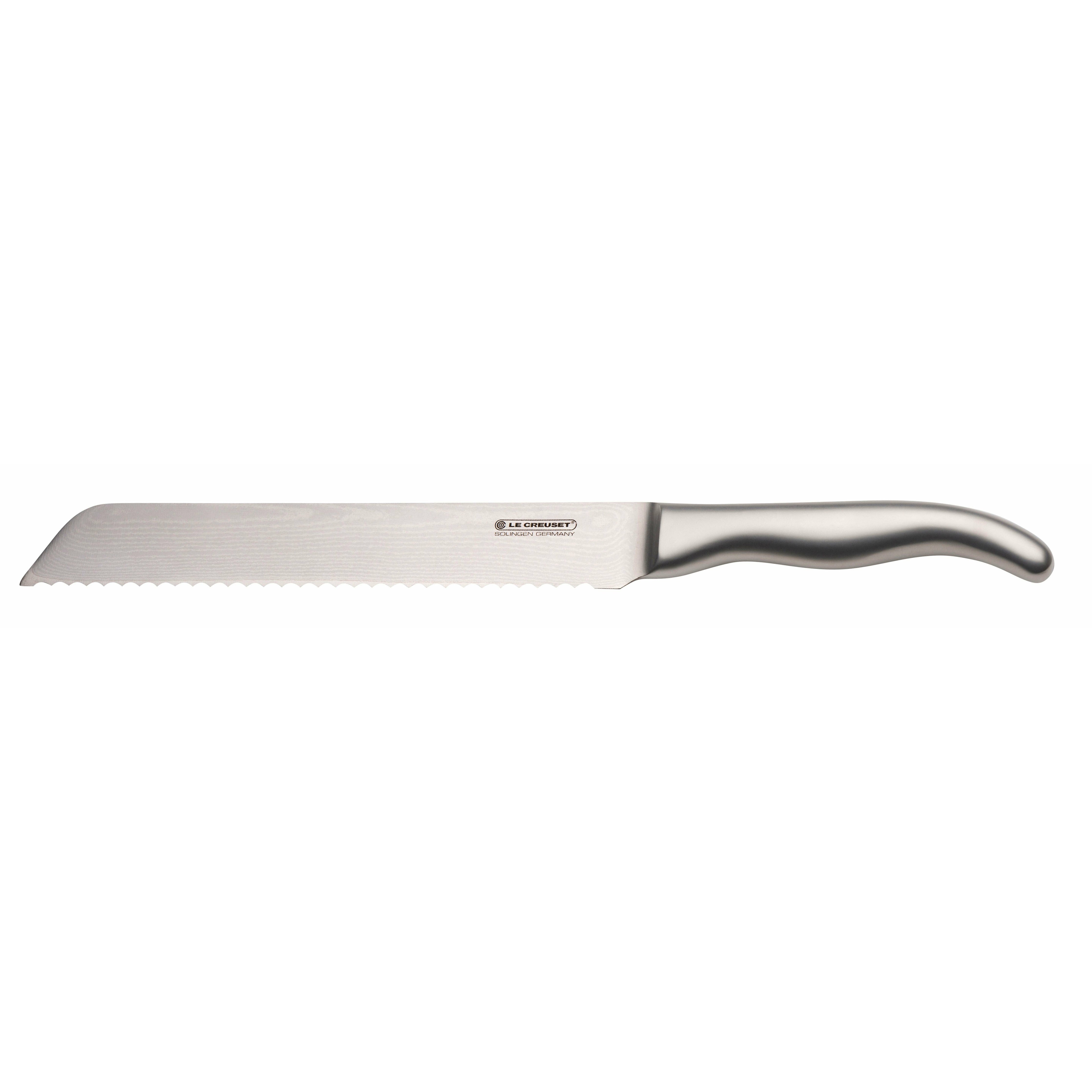 Manija de acero inoxidable con cuchillo de pan de Le Creuset, 20 cm