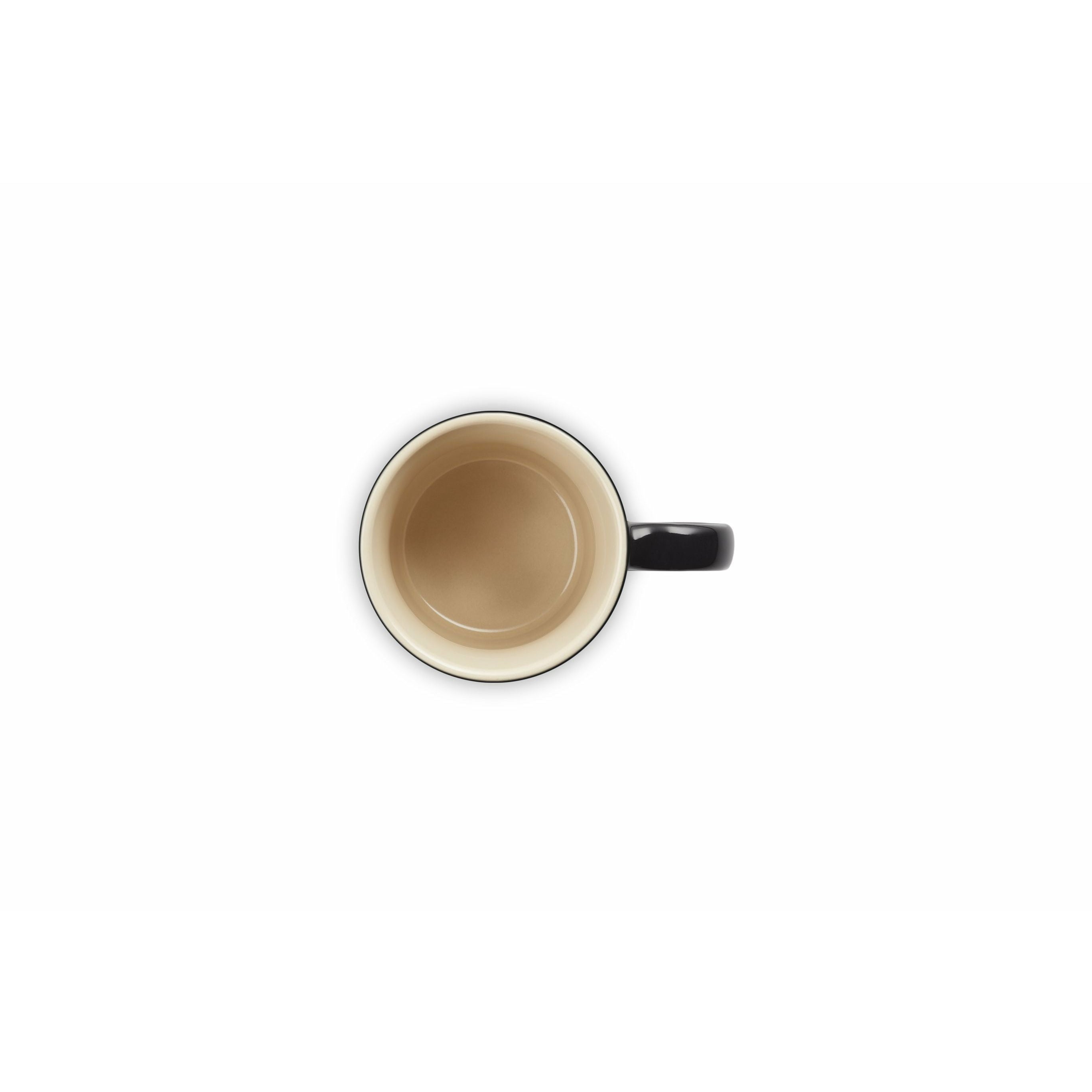 Le creuset espresso kopp 100 ml, blank svart