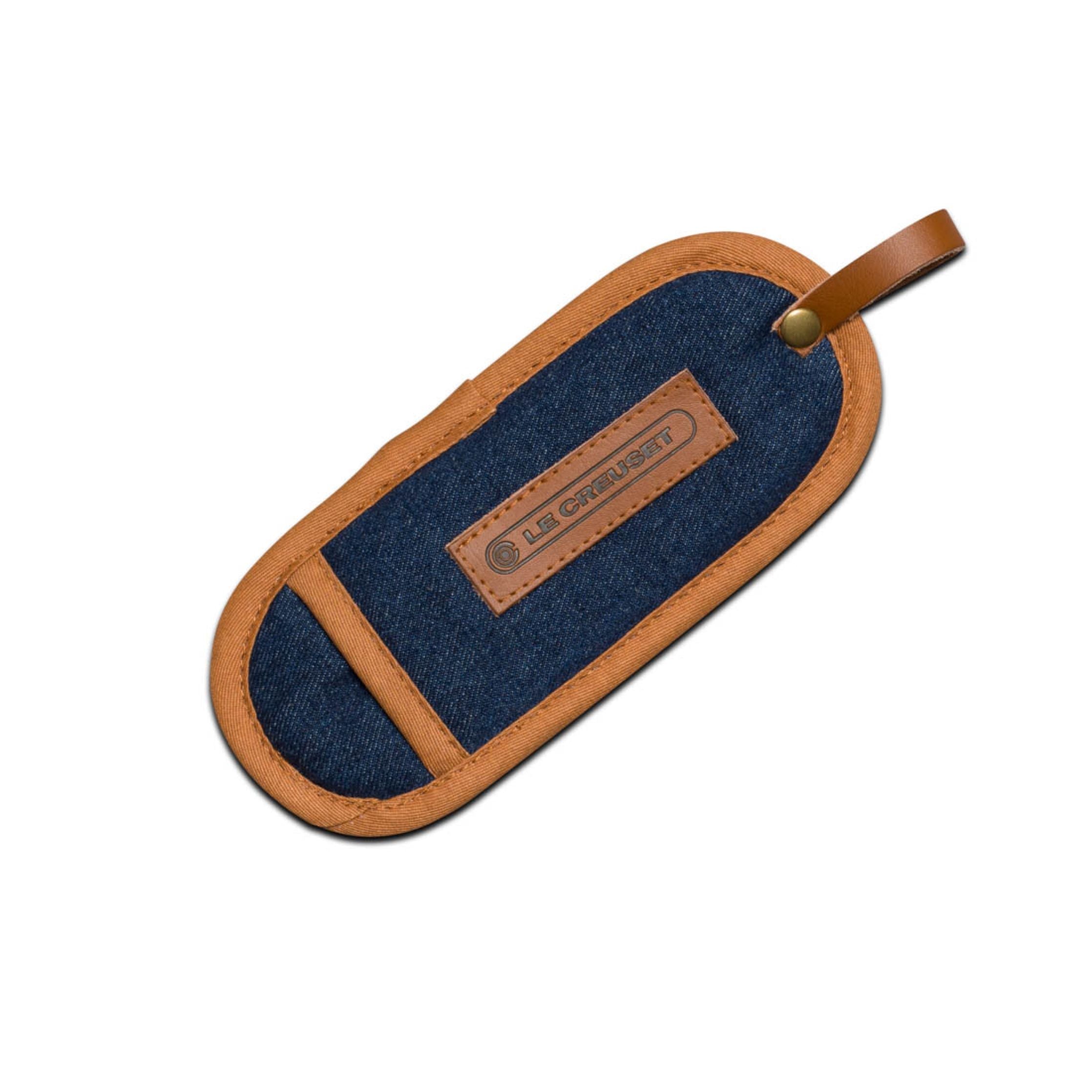 Le Creuset Handtag omslag 18 x 8 cm, denim