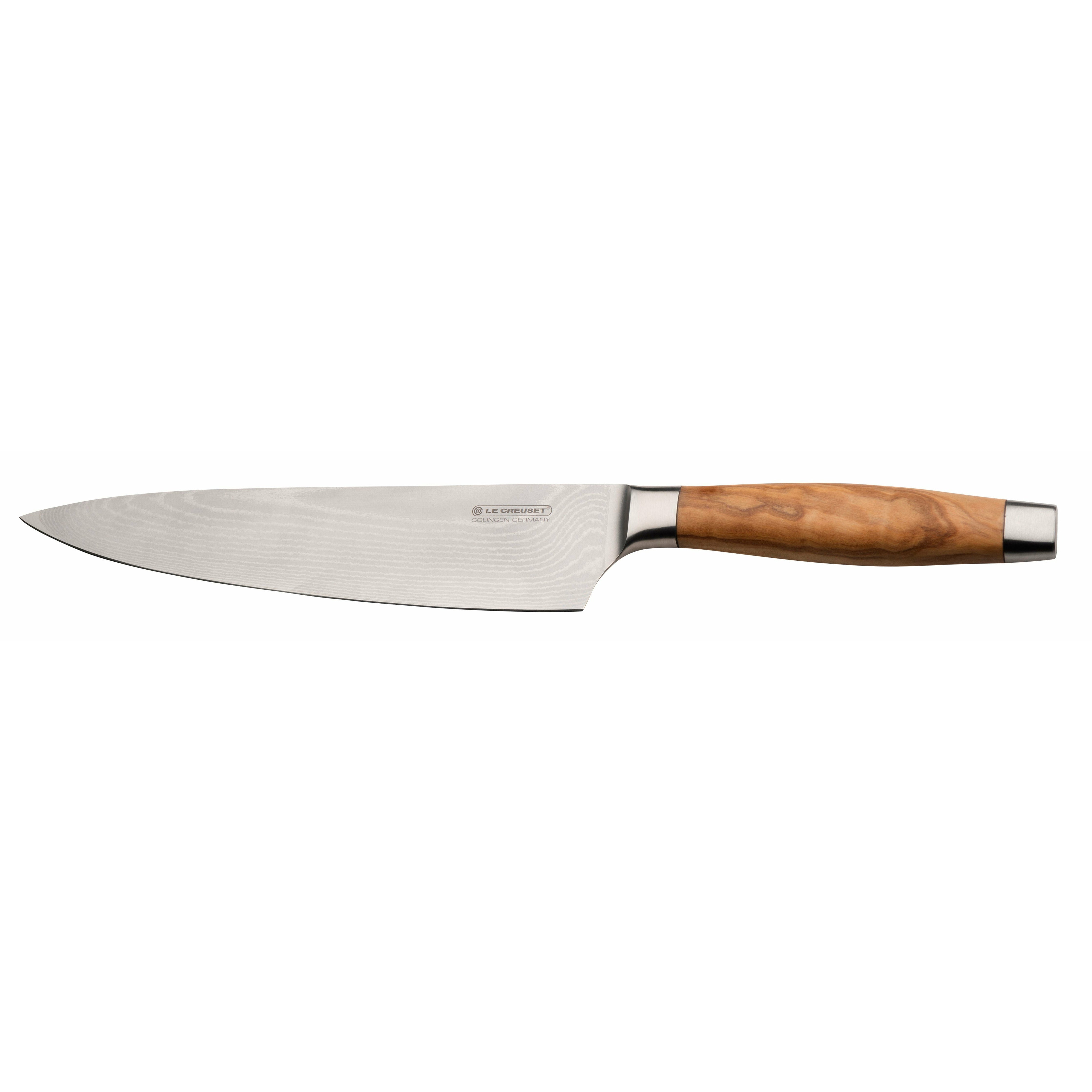 Le Creuset厨师的刀橄榄木柄，20厘米