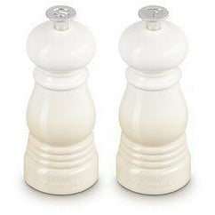 Le Creuset Mini Salz- und Pfeffermühlen Set 12,5 Cm, Meringue