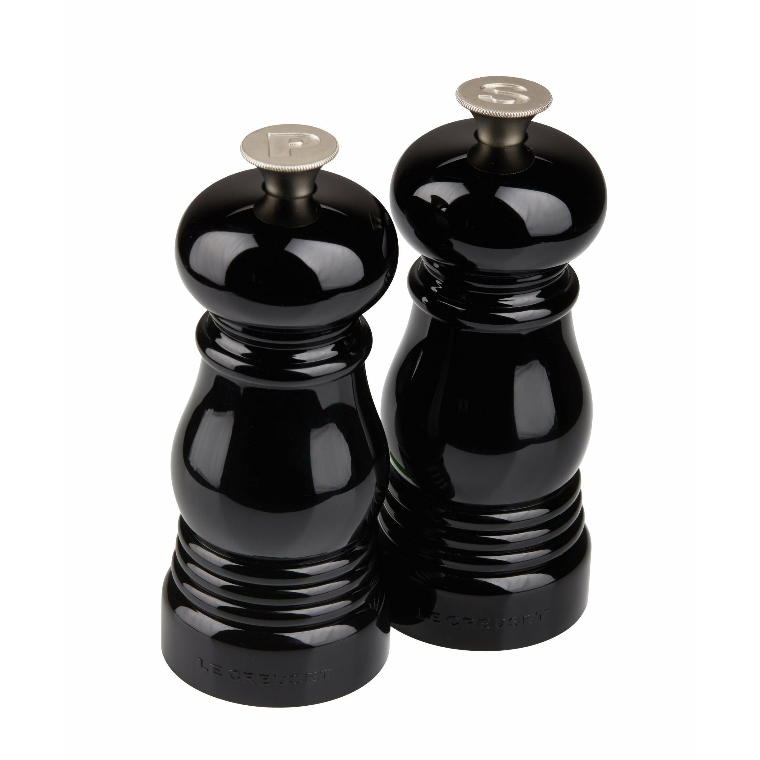 Le creuset minisalt og pepper møller sett 12,5 cm, blank svart
