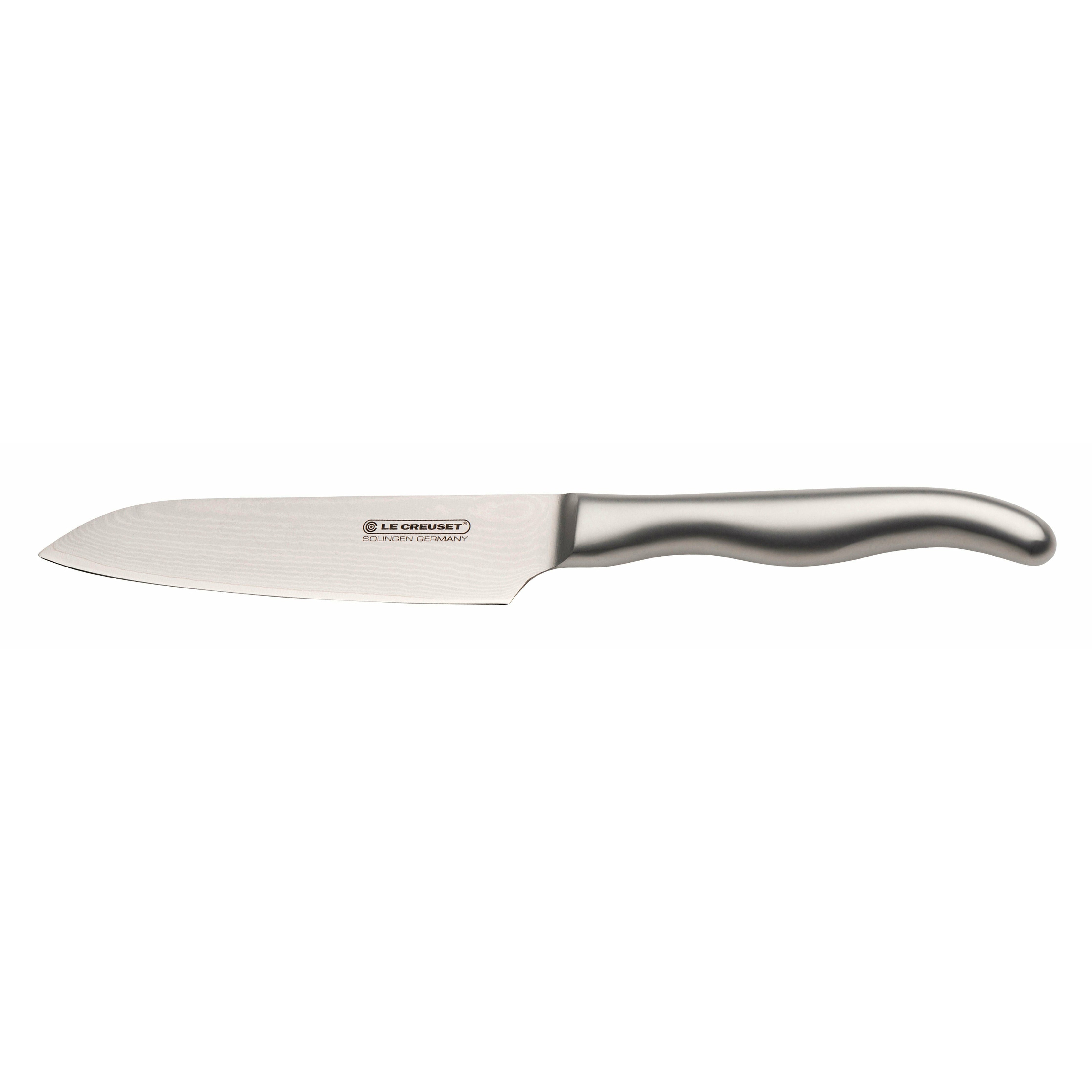 Le Creuset Poignée en acier inoxydable du couteau Santoku, 13 cm