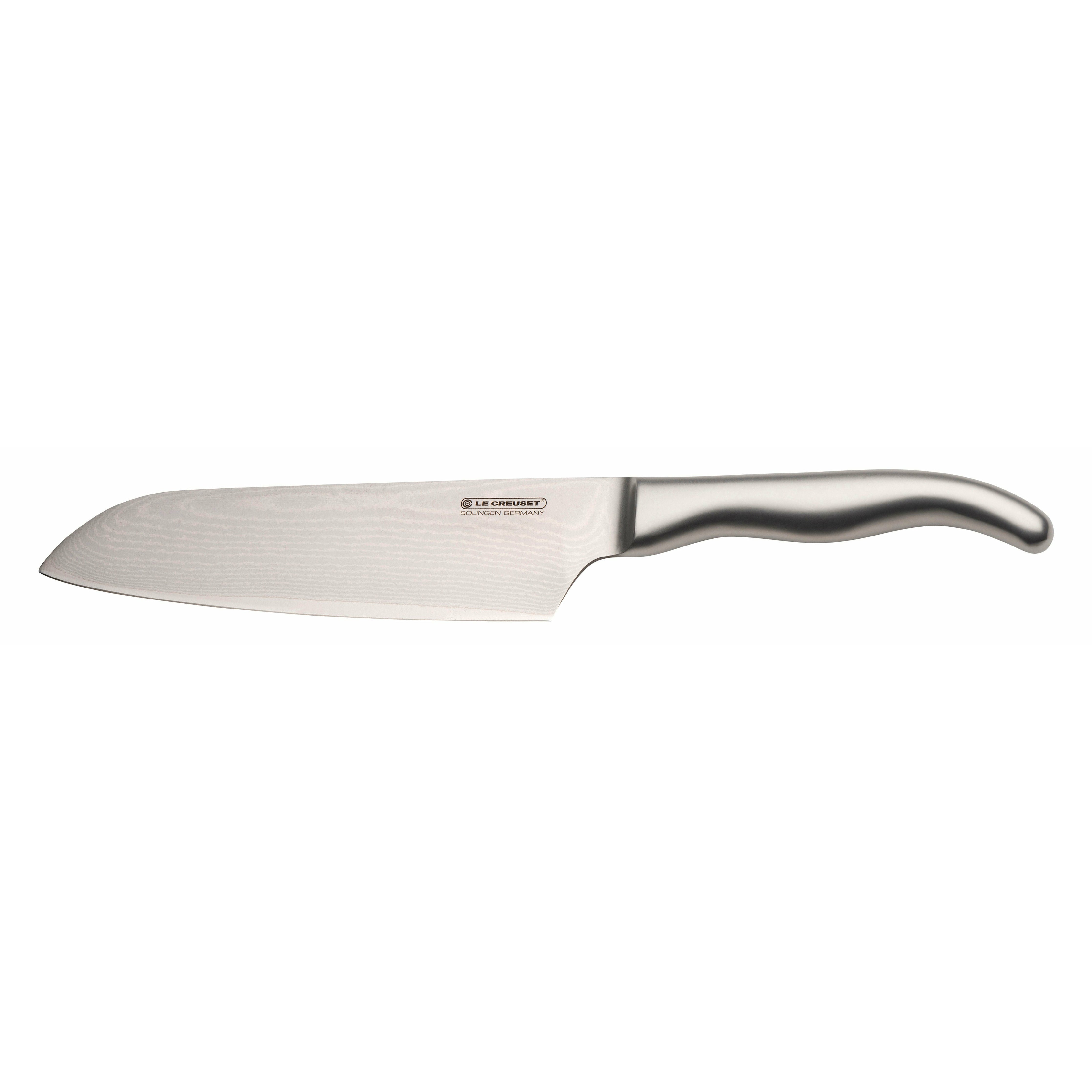Le Creuset Poignée en acier inoxydable du couteau Santoku, 18 cm