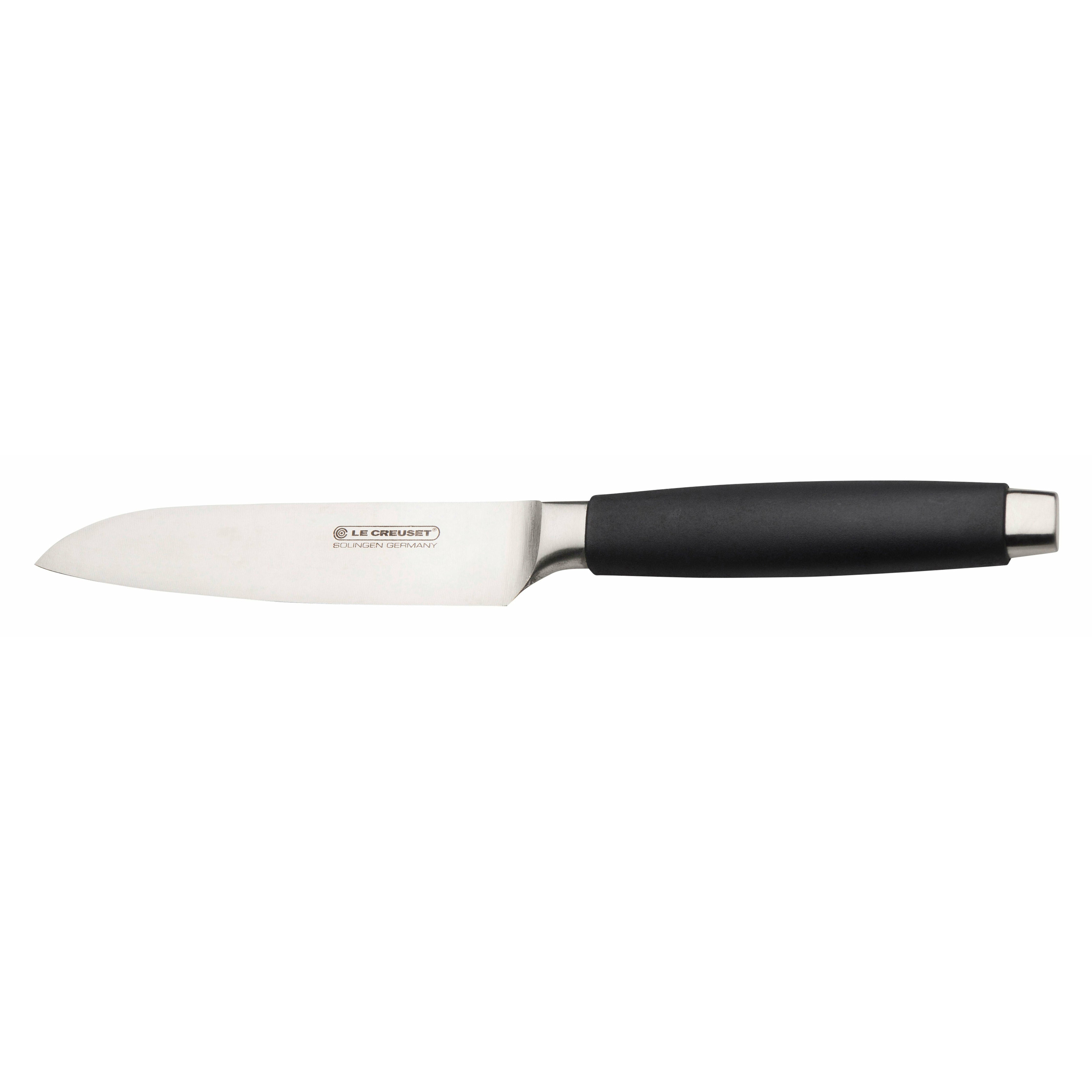 Standard di coltello Le Creuset Santoku con manico nero, 13 cm