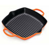 Le Creuset Nature High Square Grill Pan 30 cm, rosso forno