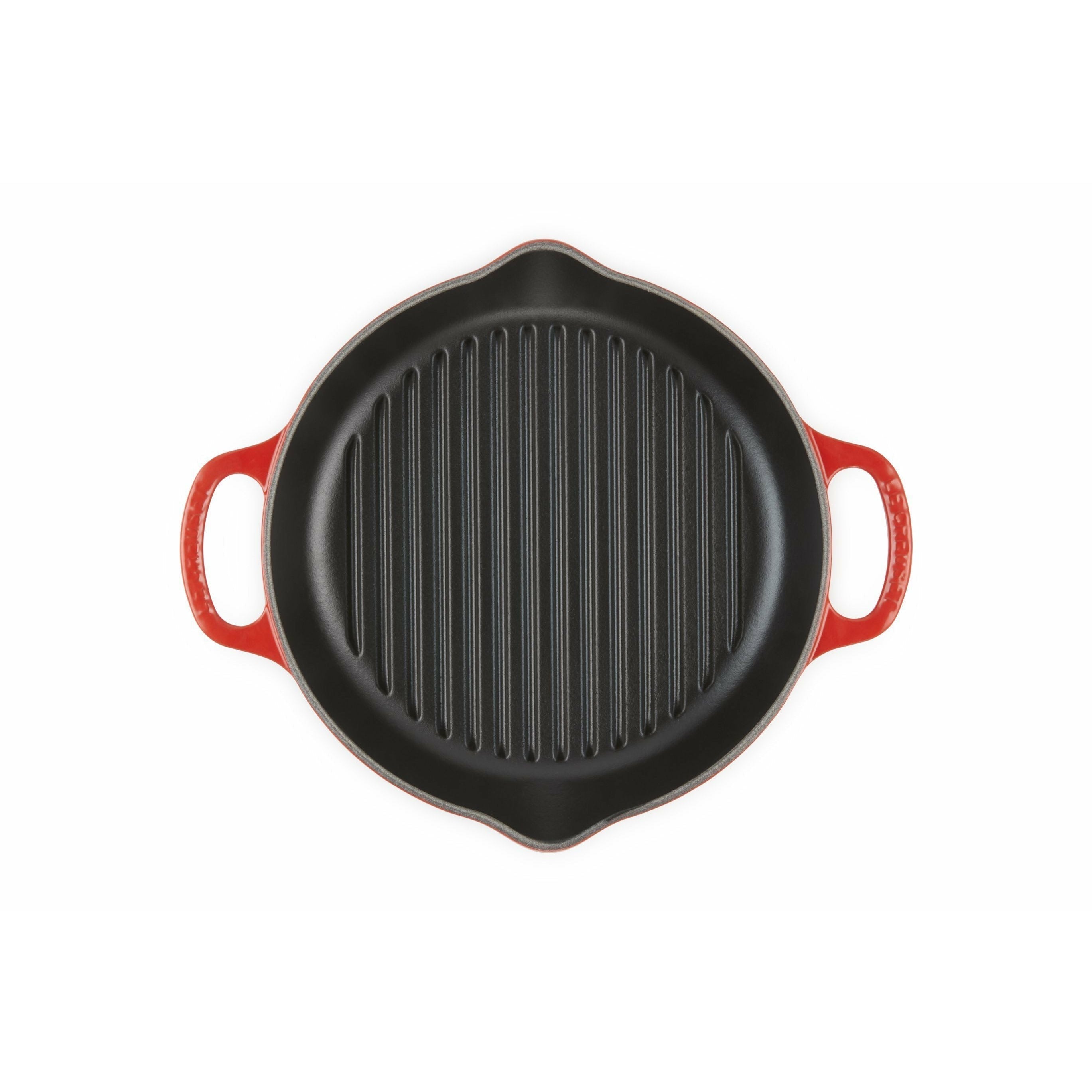 Le Creuset Nature High Round Grill Pan 25 Cm, Cherry Red