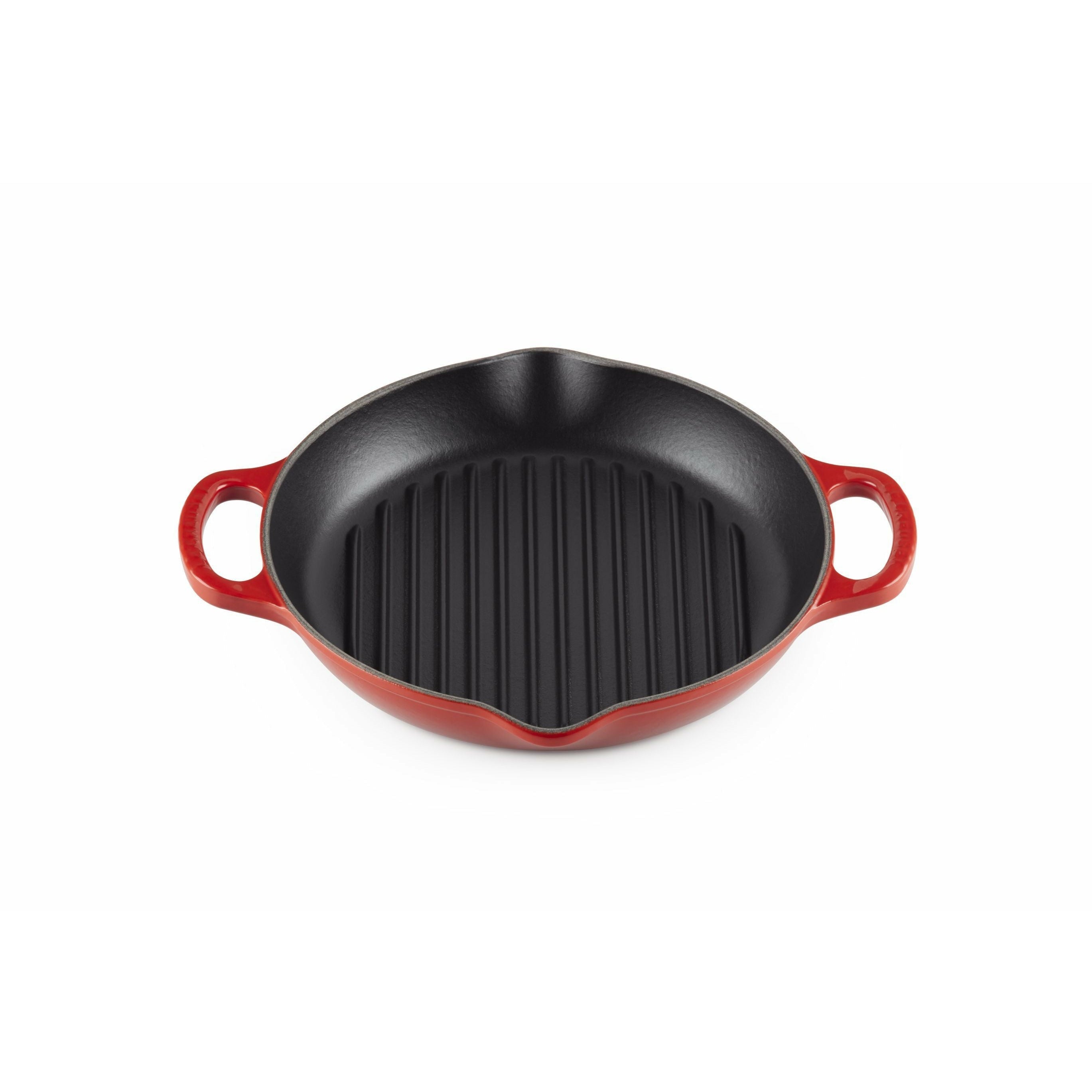 Le Creuset Nature High Round Grill Pan de 25 cm, Cherry Red