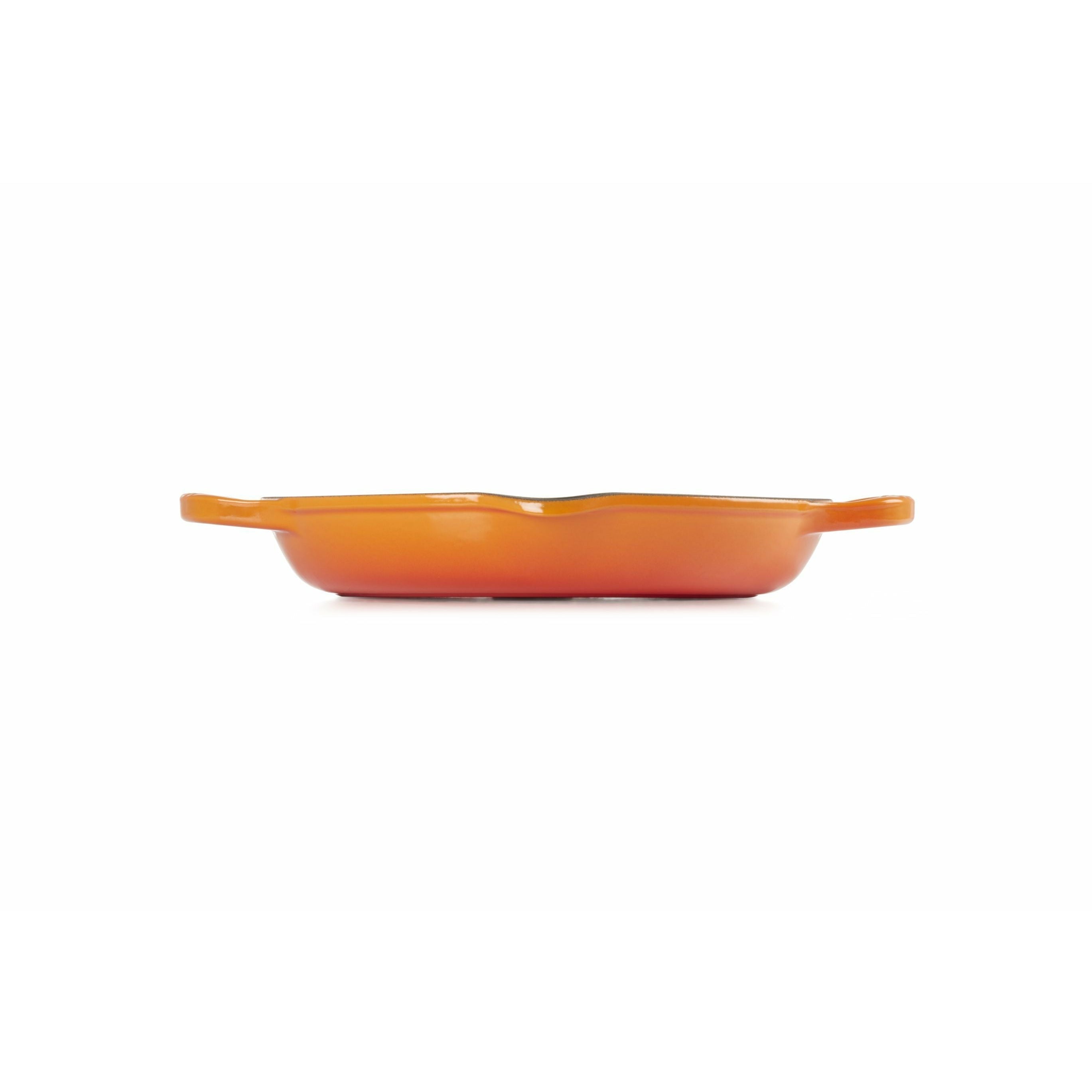 Le Creuset Nature High Round Grill Pan 25 cm, ovn rød