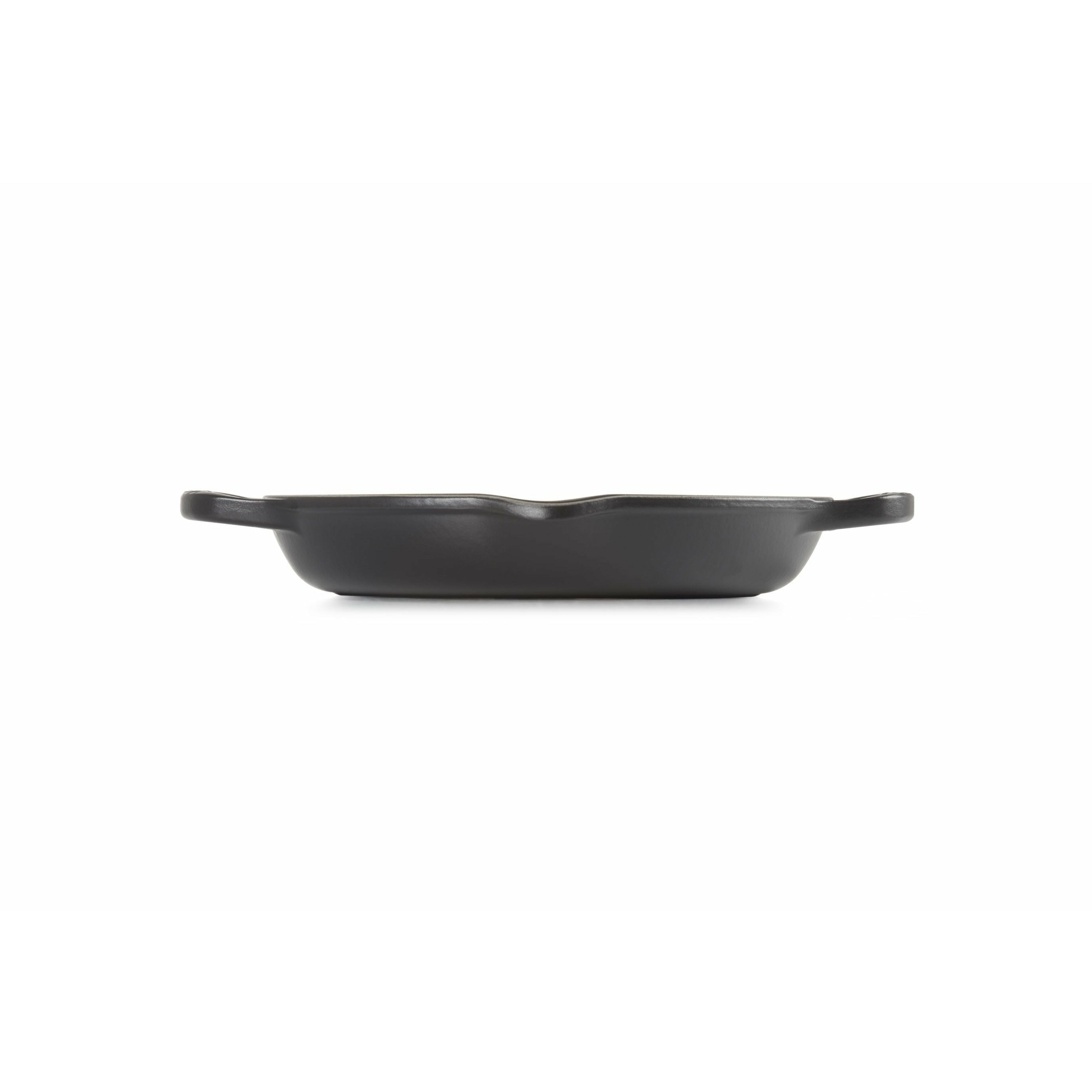 Le Creuset Natur High Round Grill Pan 25 cm, sort