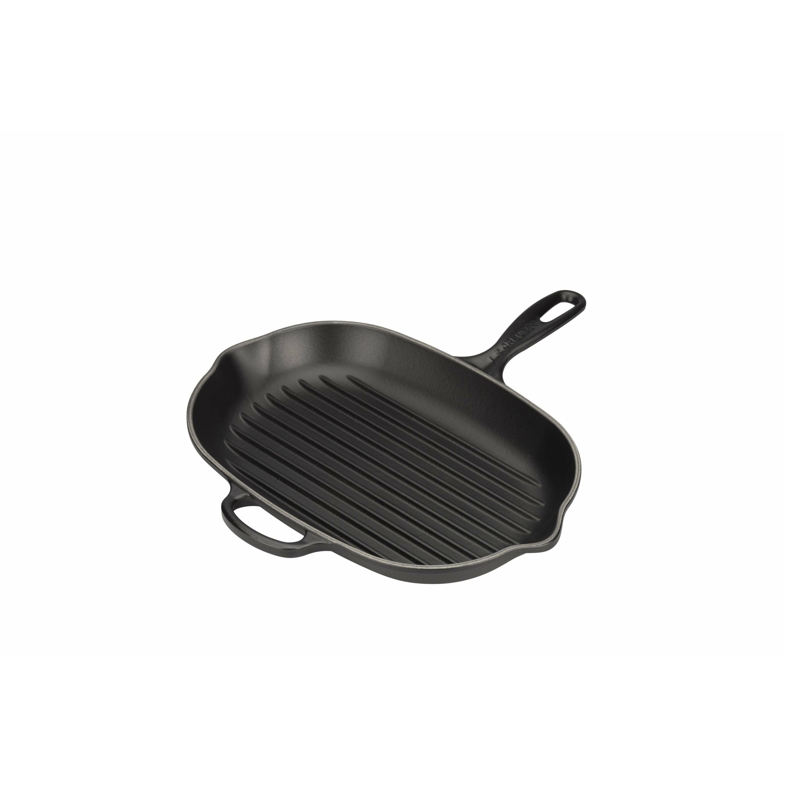 Le Creuset Natuur ovale grill pan 32 cm, zwart