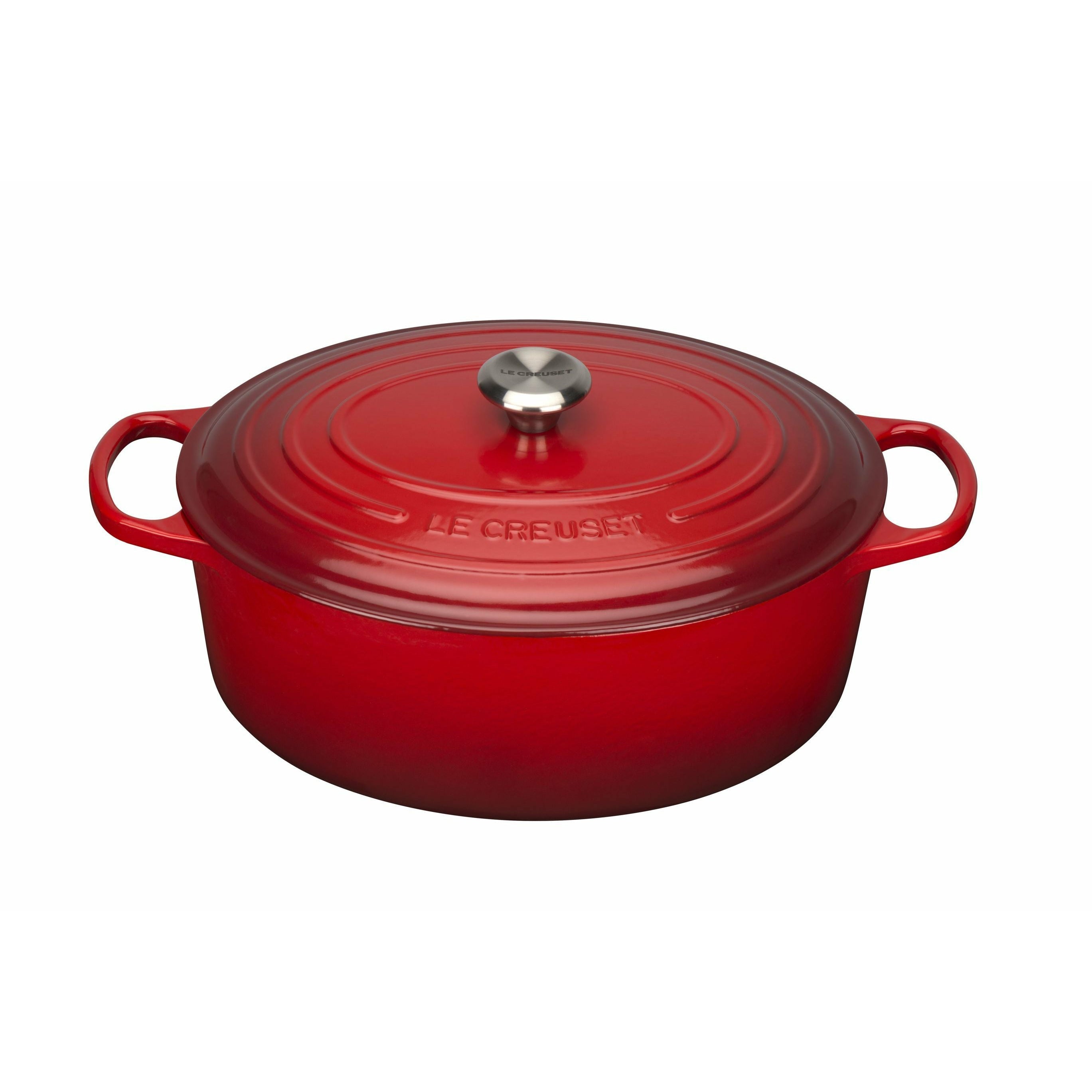 Le Creuset Signatur oval rostare 35 cm, körsbärsröd