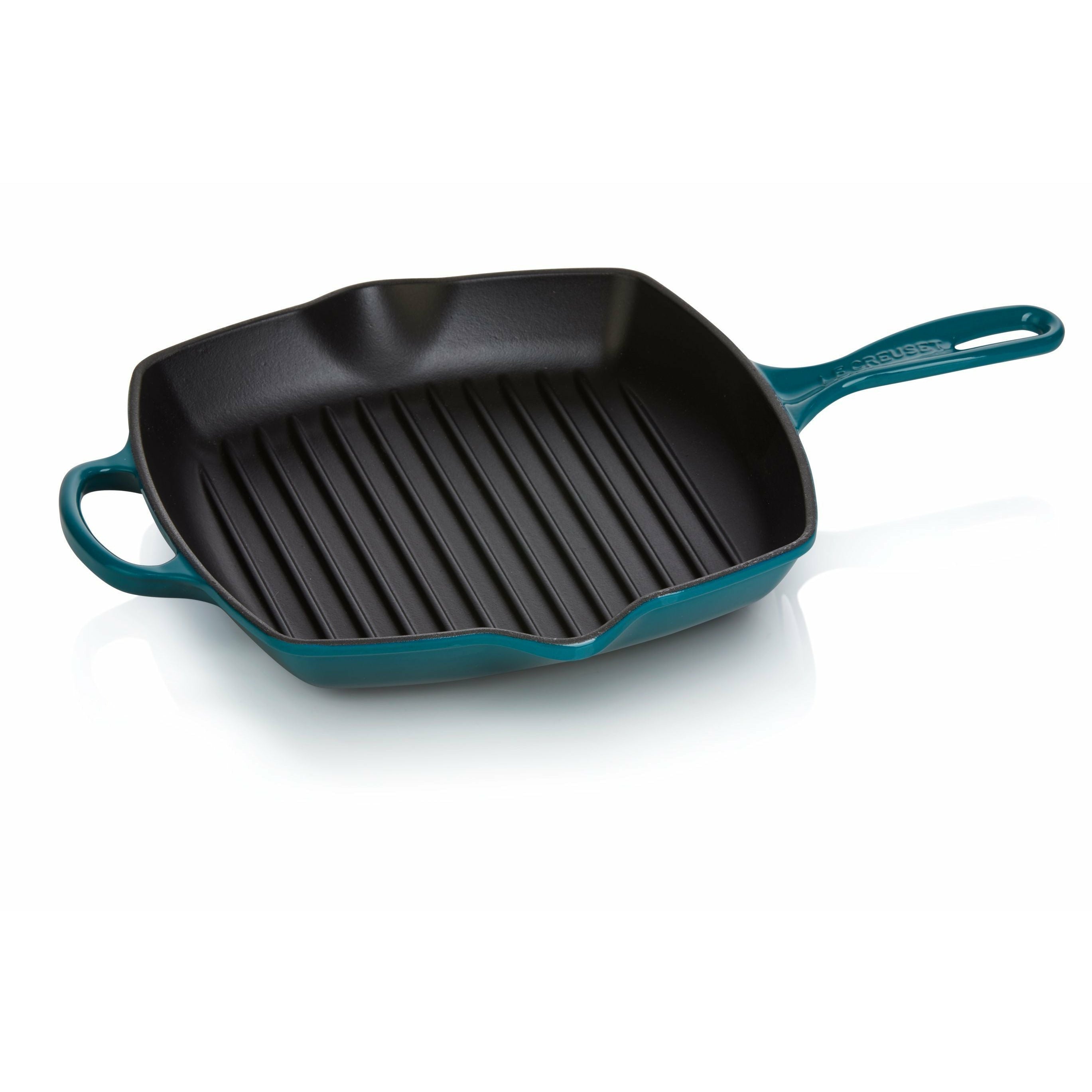 Le Creuset Nature Square Grill -pannu 26 cm, syvä teal