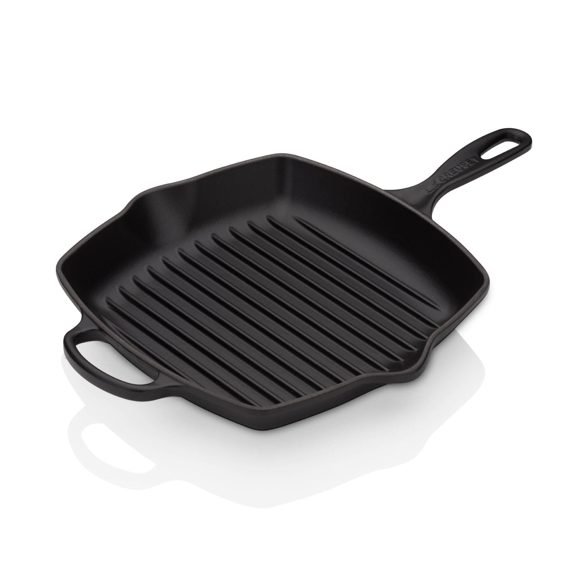 Le Creuset Signature Square Grill Pan de 26 cm, negro