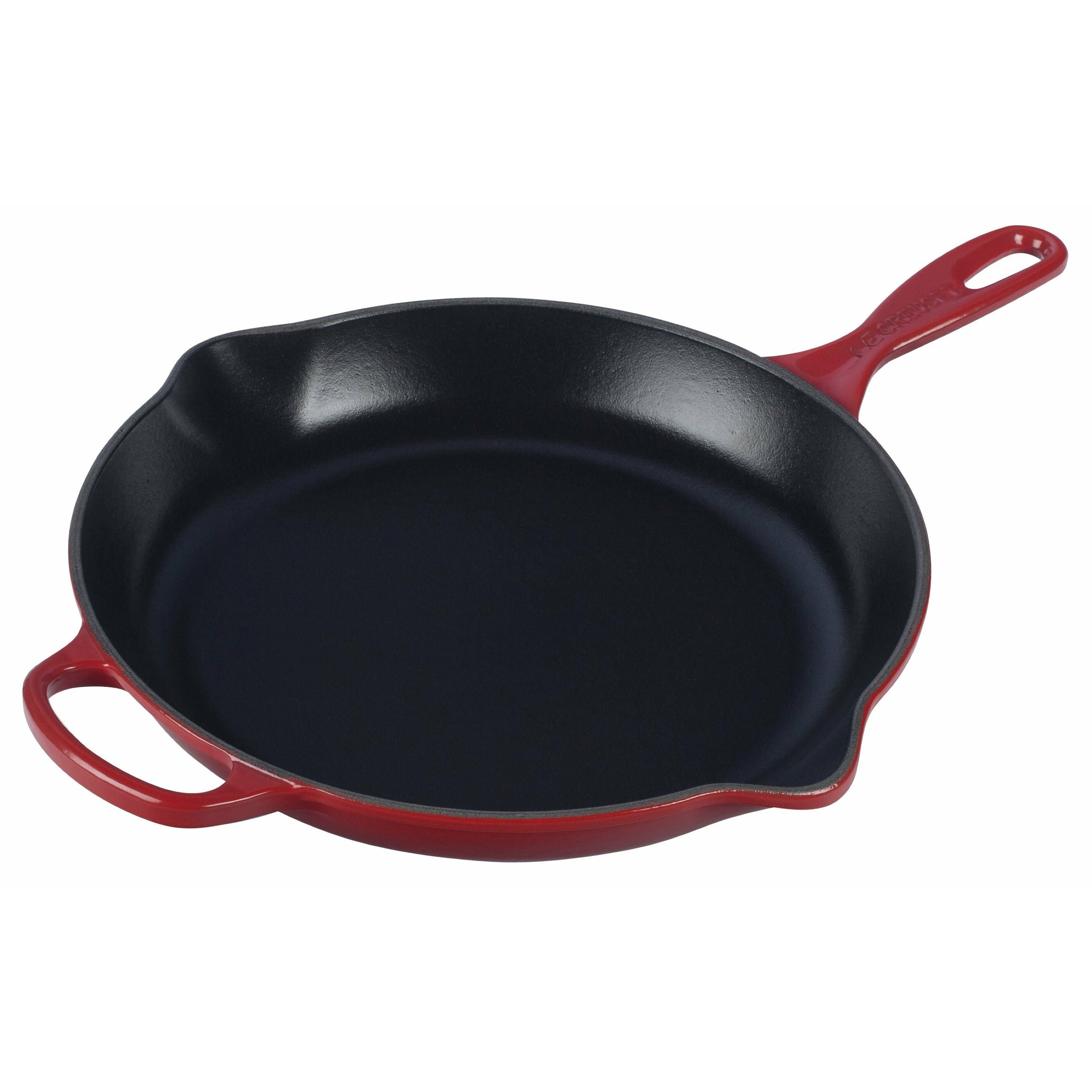 Le Creuset Undirskrift kringlóttar steikingar og þjónar pönnu 23 cm, kirsuberjauð