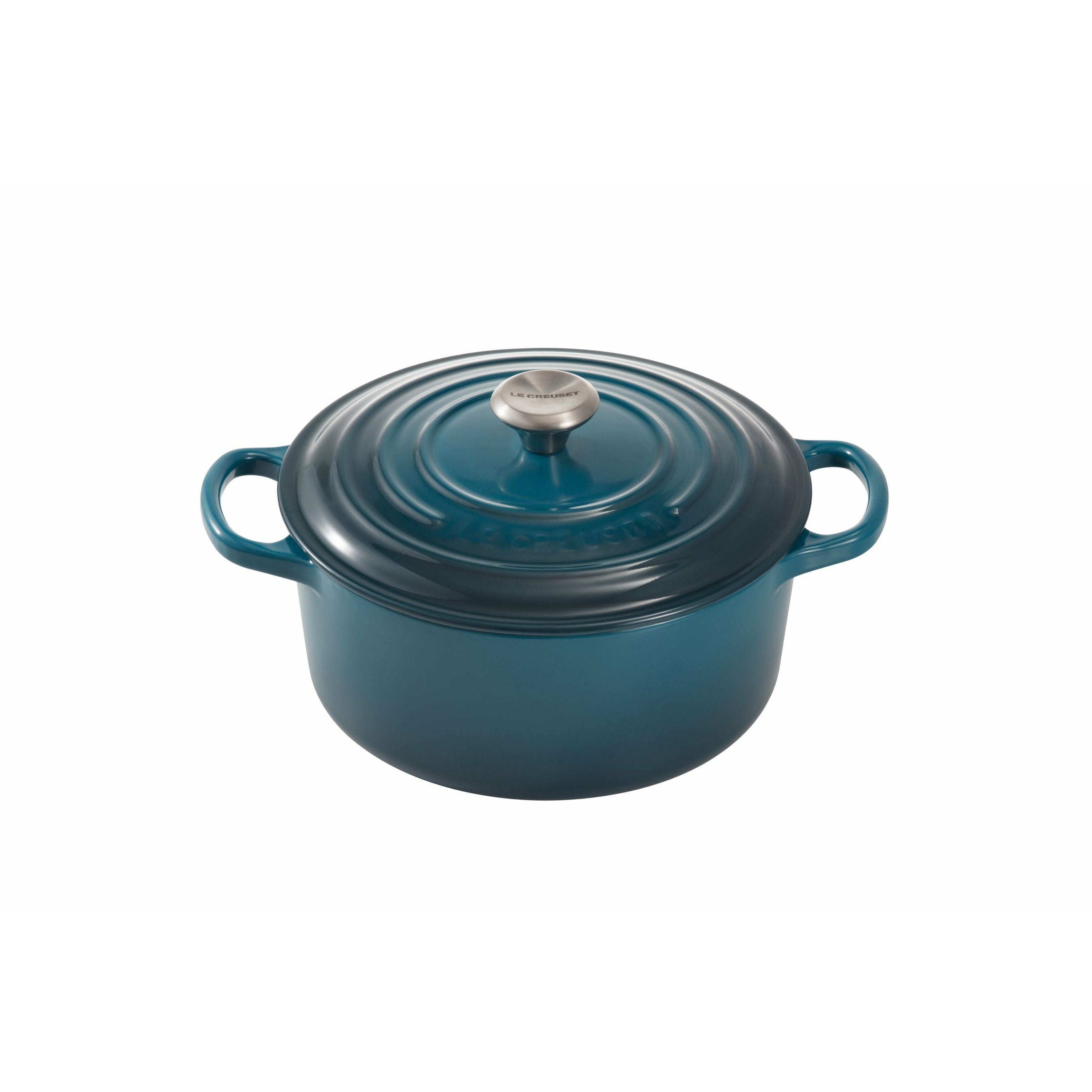 Le Creuset Allekirjoituskierros paahtimo 20 cm, syvä sinivihreä