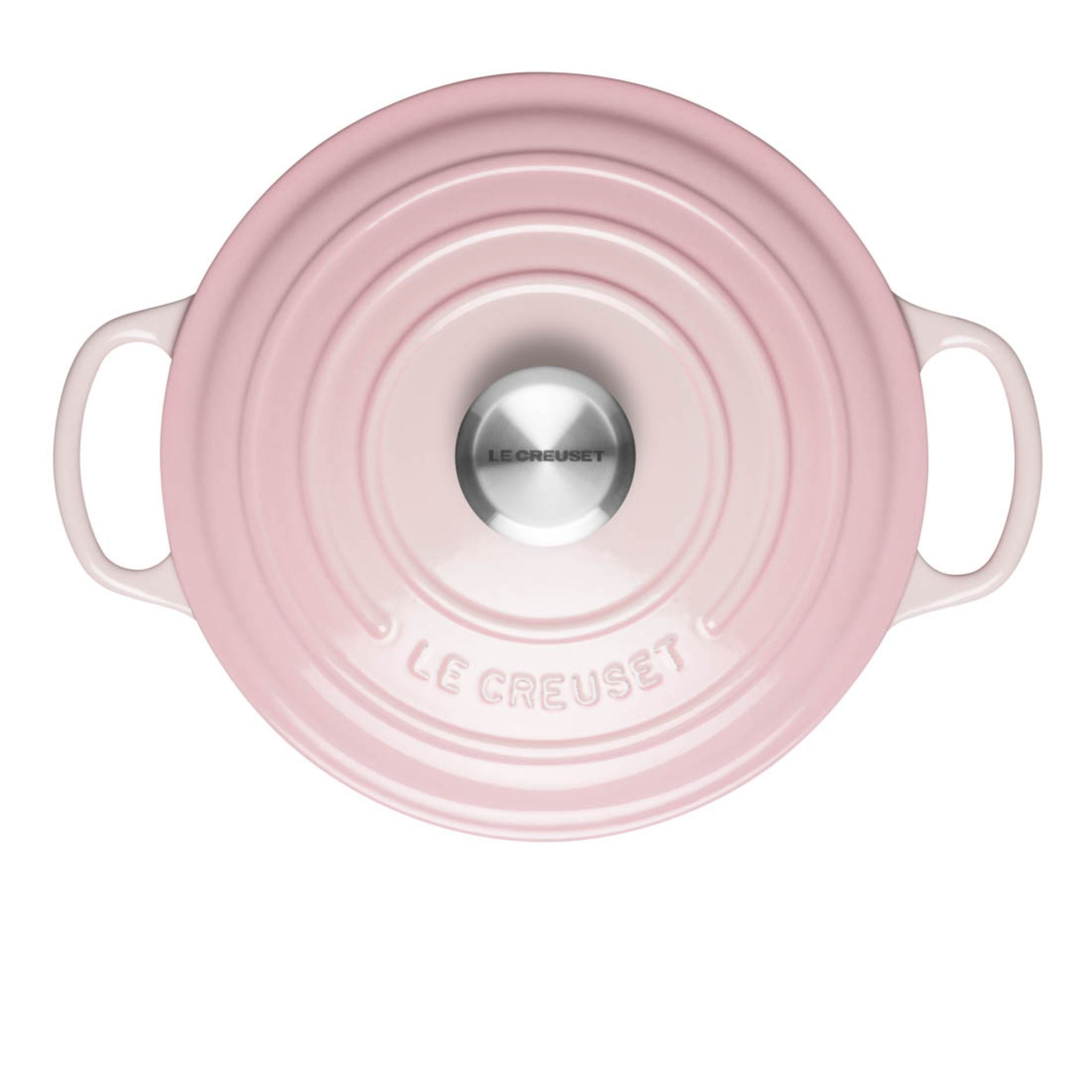 Le Creuset Allekirjoituskierros paahtimo 24 cm, kuori vaaleanpunainen