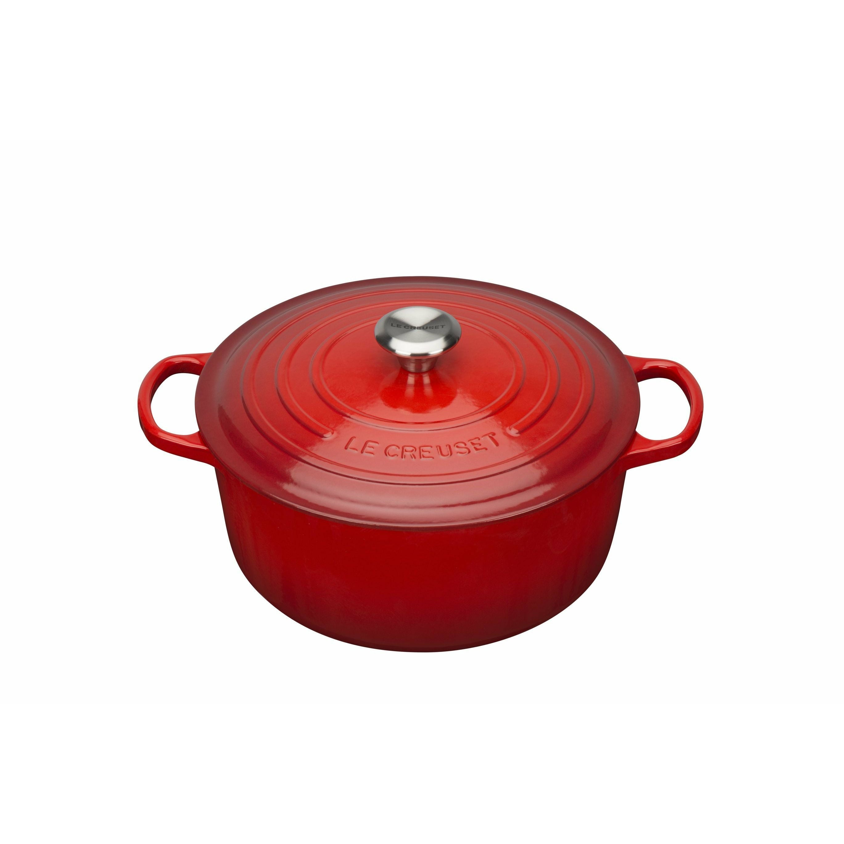 Le Creuset Signature Runder Bräter 28 Cm, kirschrot