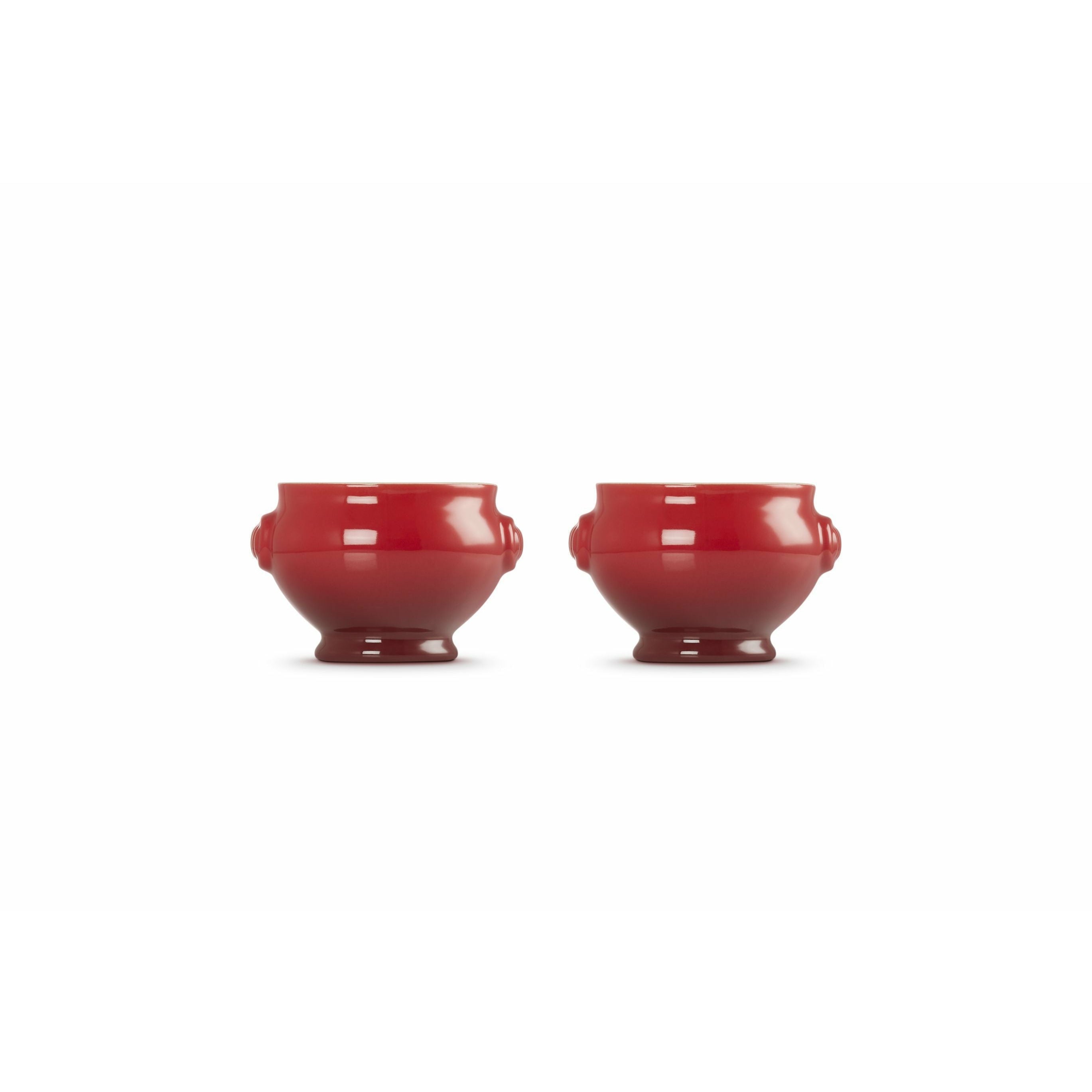 Le Creuset Suppenterrine 06 L Cherry Red, 2 stk.