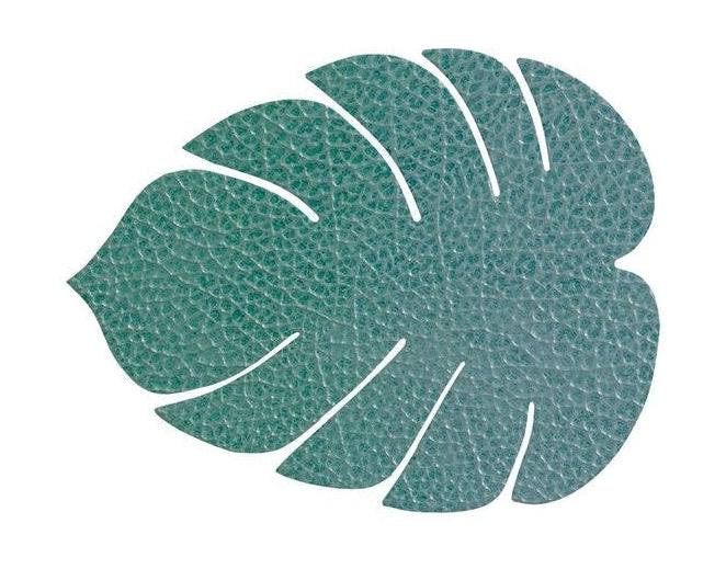 Lind DNA Leaf Glass Coaster Hippo Leather, Pastell Green