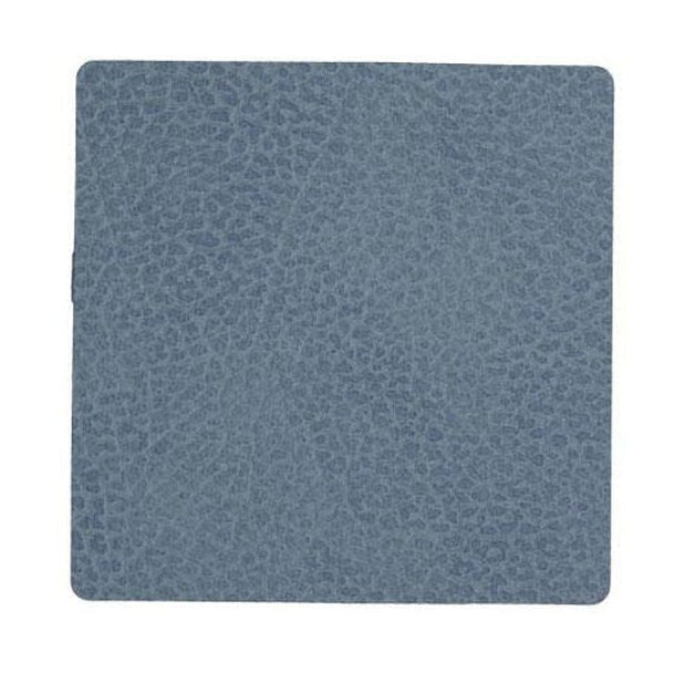 Lind ADN Square Glass Coaster Hippo Leather, azul claro