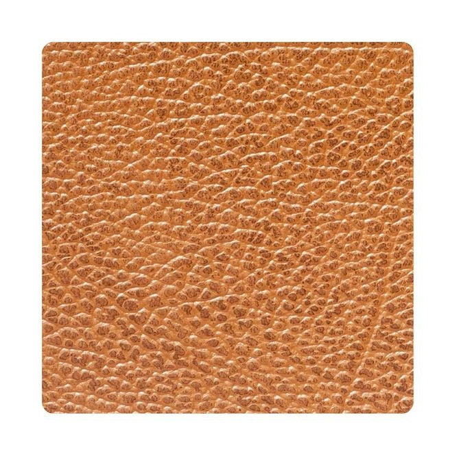 Lind ADN Square Glass Coaster Leather, natural