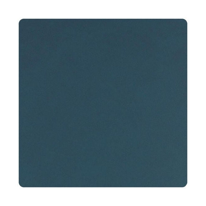 Lind ADN Square Glass Coaster de cuero Nupo, azul oscuro