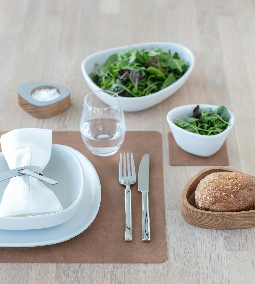 Lind Dna Square Placemat Nupo Leather L, Natural