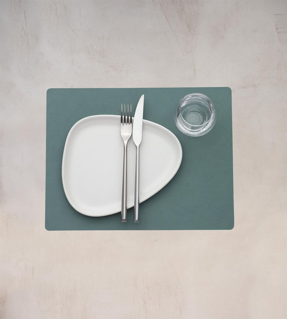 Lind Dna Square Placemat Nupo Leather M, Pastel Green