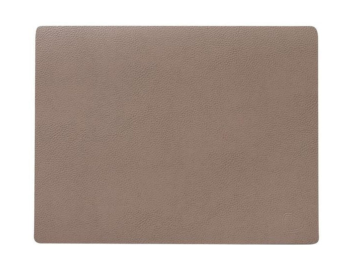 Lind Dna Quadratisches Tischset Serene Leather M, Grau