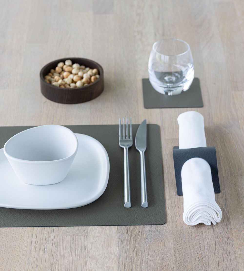 Lind Dna Square Placemat Serene Leather M, Mo S