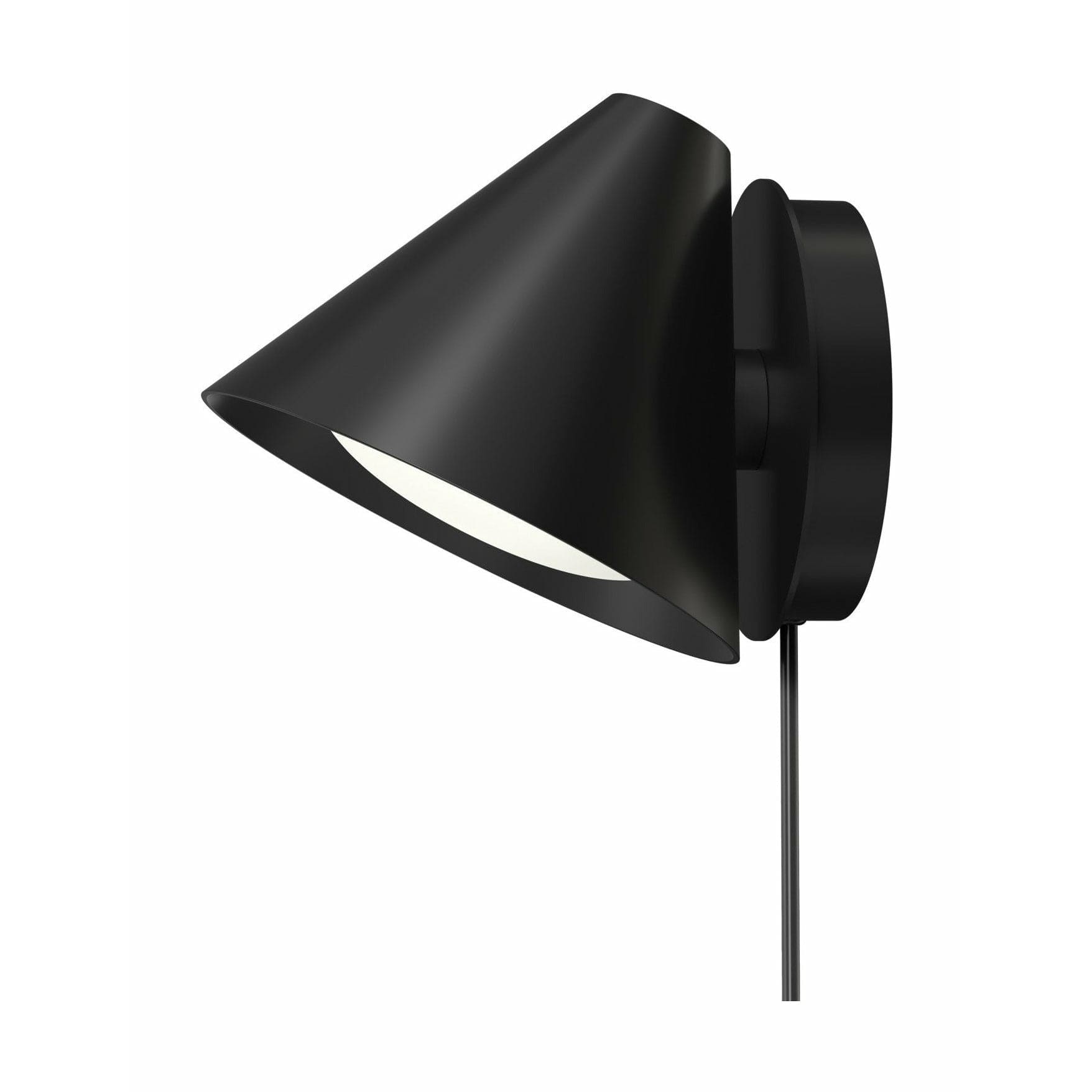 Lámpara de pared de Louis Poulsen Keglen, negro