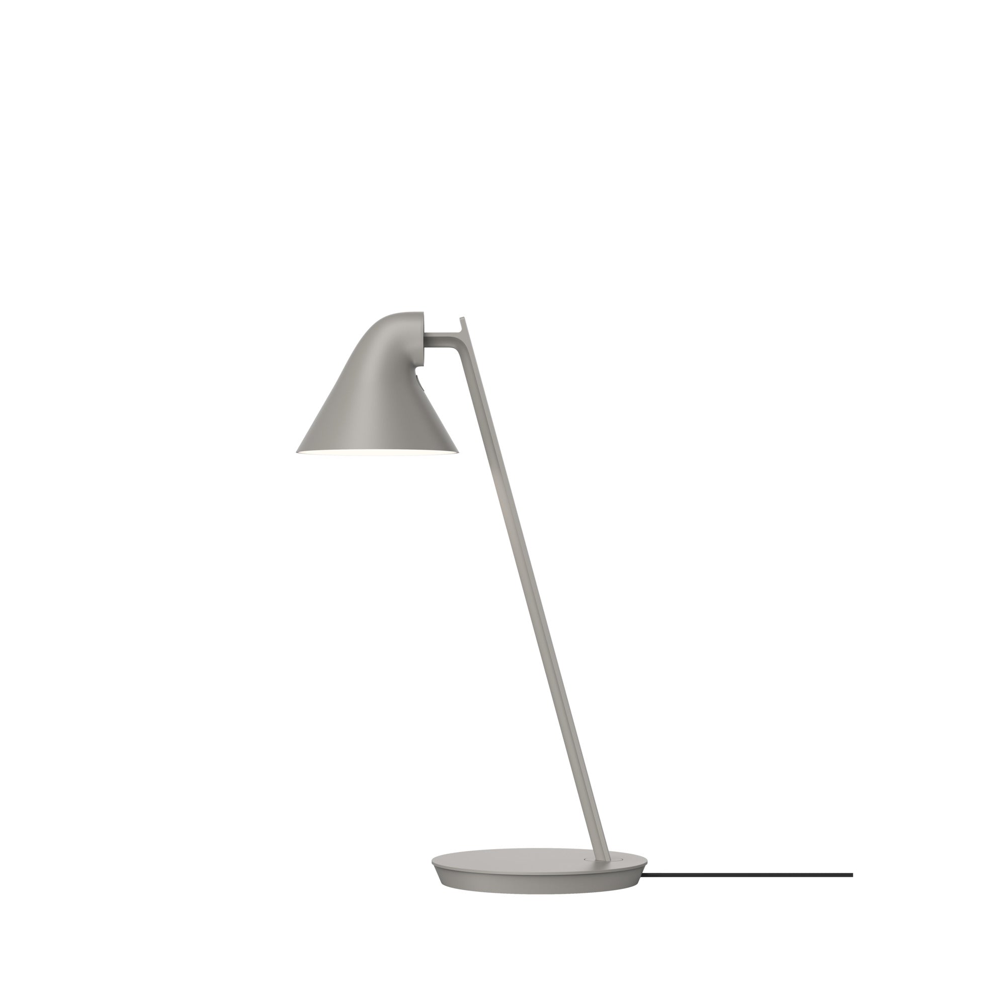 Lámpara de mesa de Louis Poulsen NJP, gris claro