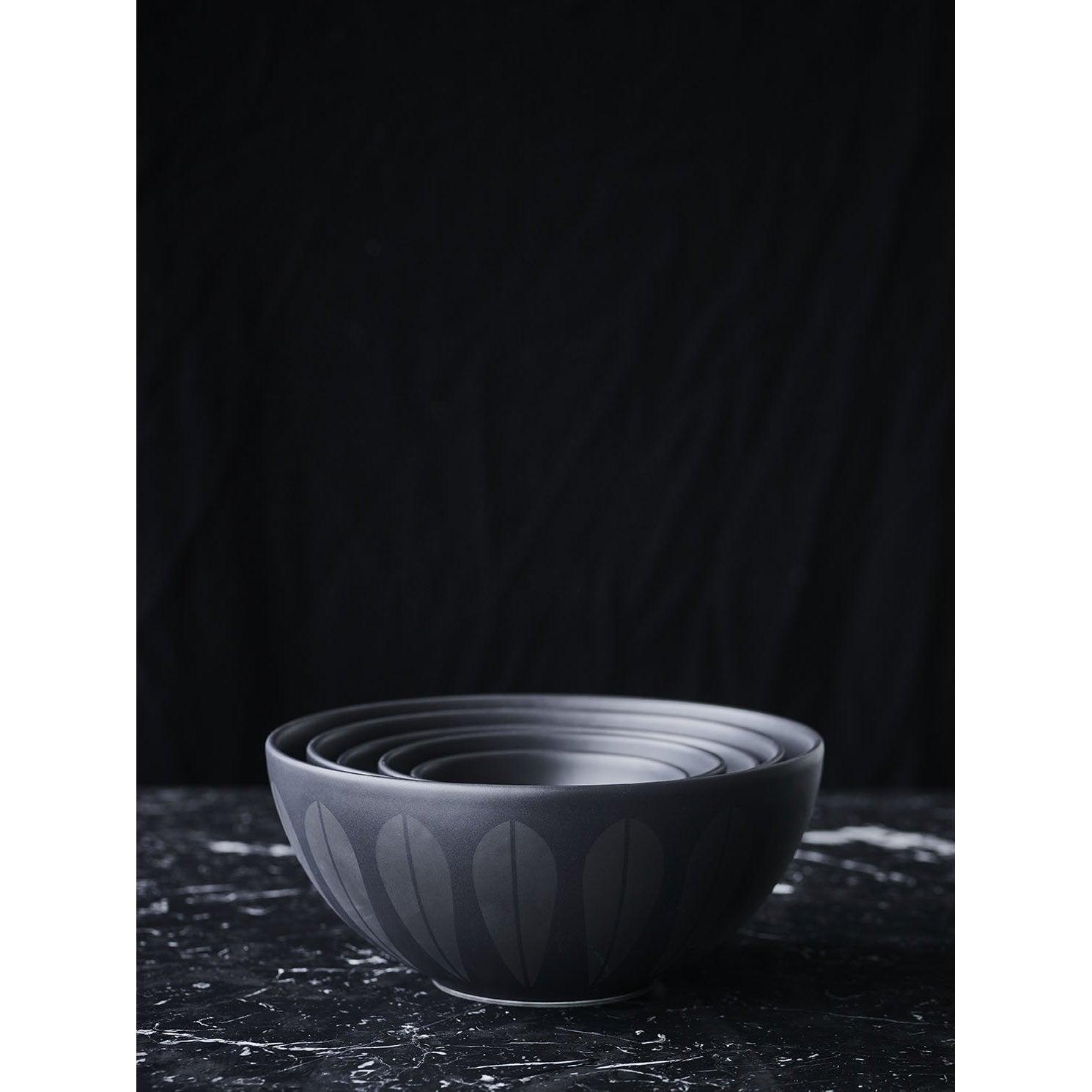 Lucie Kaas Arne Clausen Bowl Black，18厘米
