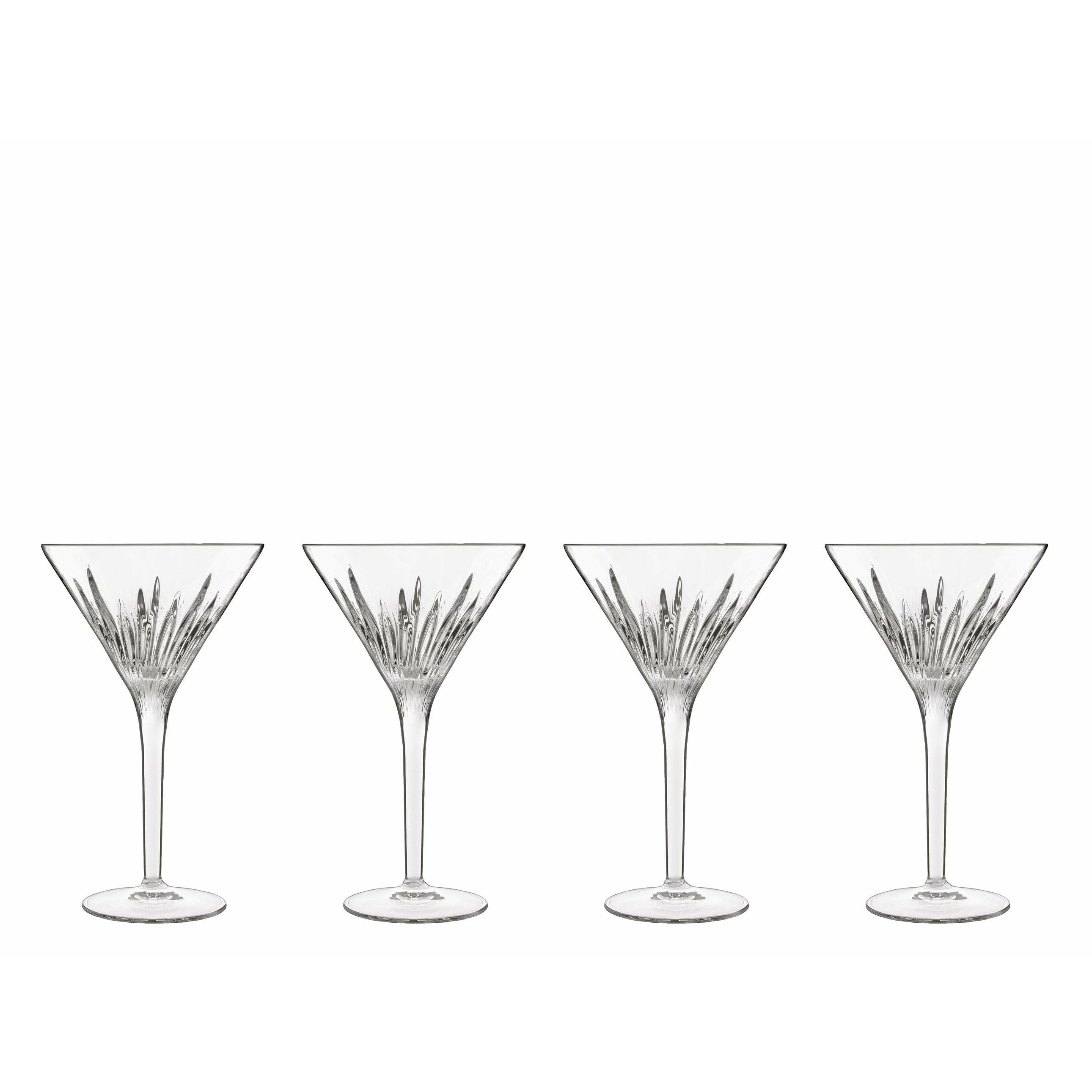 Luigi Bormioli Mixology Martiniglas, sett med 4