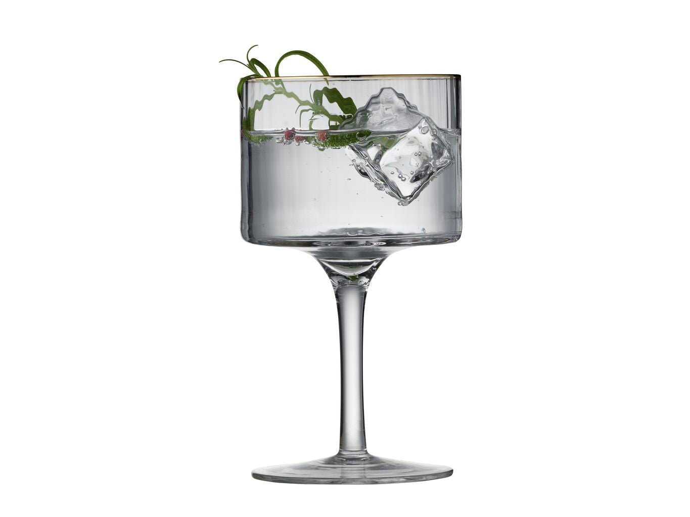 Lyngby Glas Palermo Gold Gin＆Tonic Glass 32 Cl，4台。