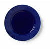 Lyngby Porcelæn Rhombe couleur plate plate Ø23 cm, bleu foncé