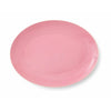 Lyngby Porcelæn Top ovale de couleur Rhombe 28,5x21,5 cm, rose