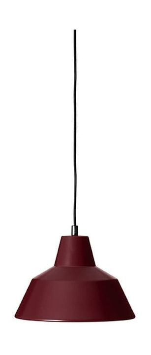 Lámpara de suspensión de taller de hechos a mano W2, vino rojo