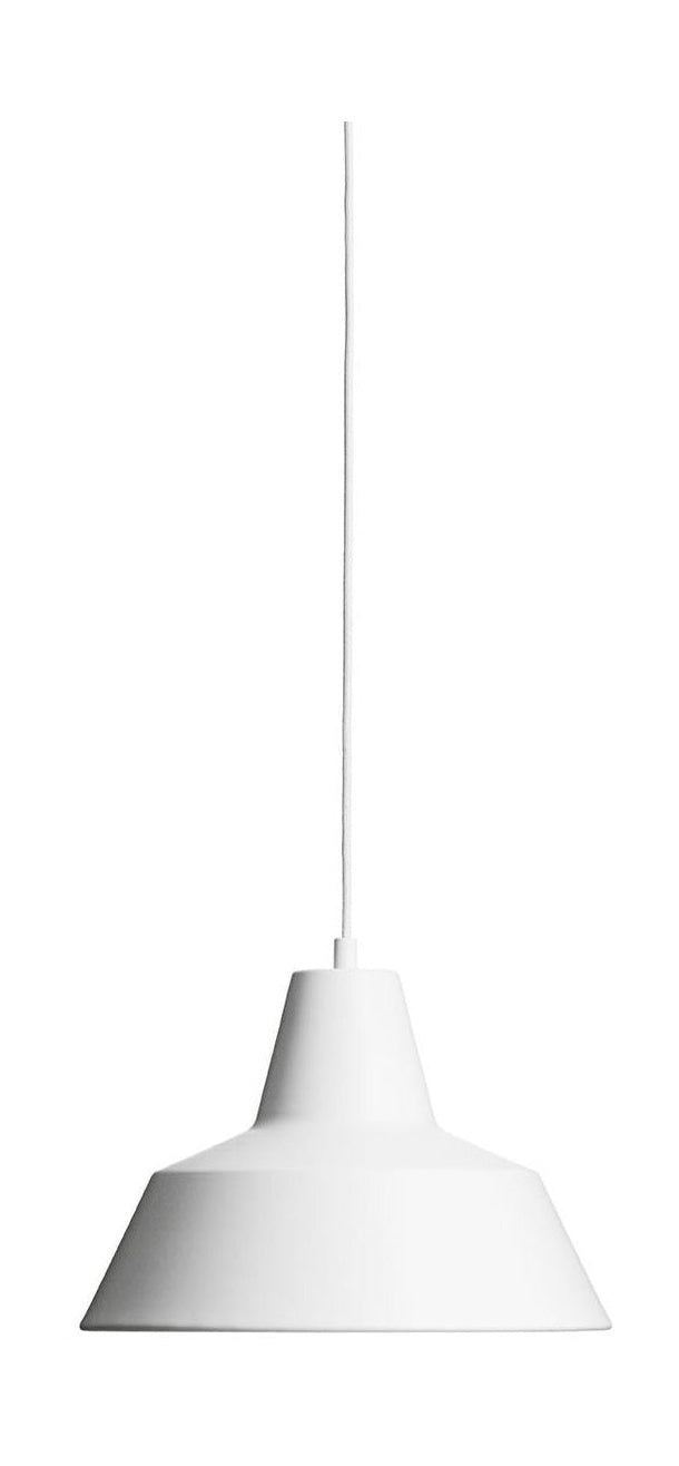 Lámpara de suspensión del taller hecha a mano W3, Matt White