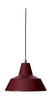 Made By Hand Workshop Pendant Lamp W3, Wine Red