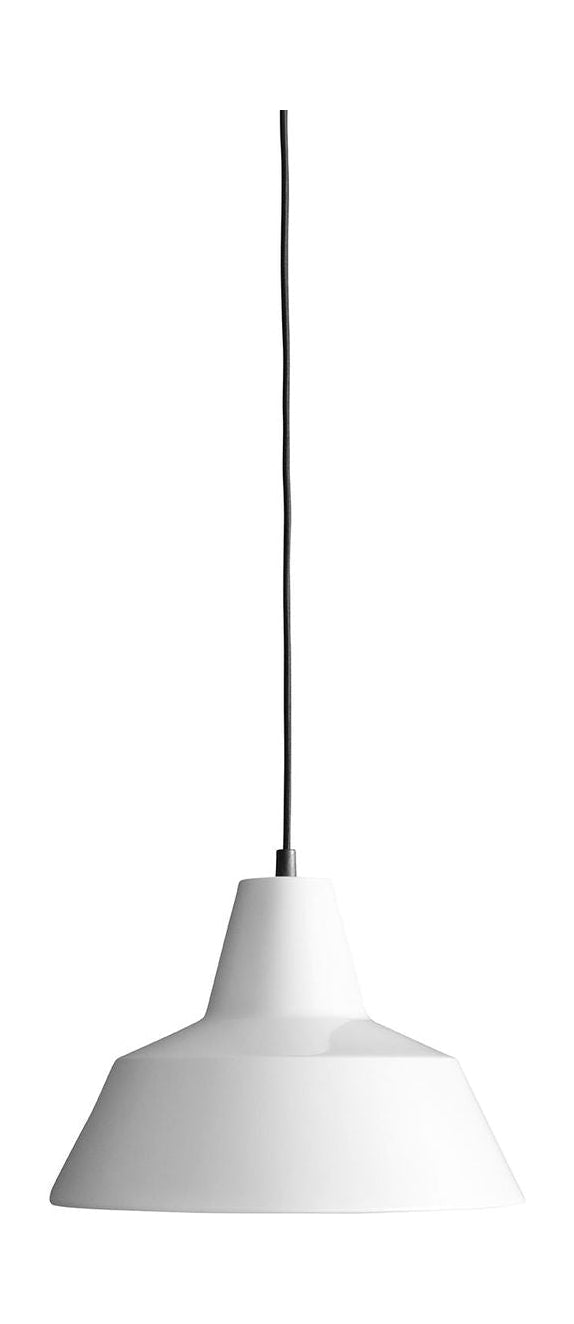 Realizzato a mano lampada di sospensione dell'officina W3, bianco